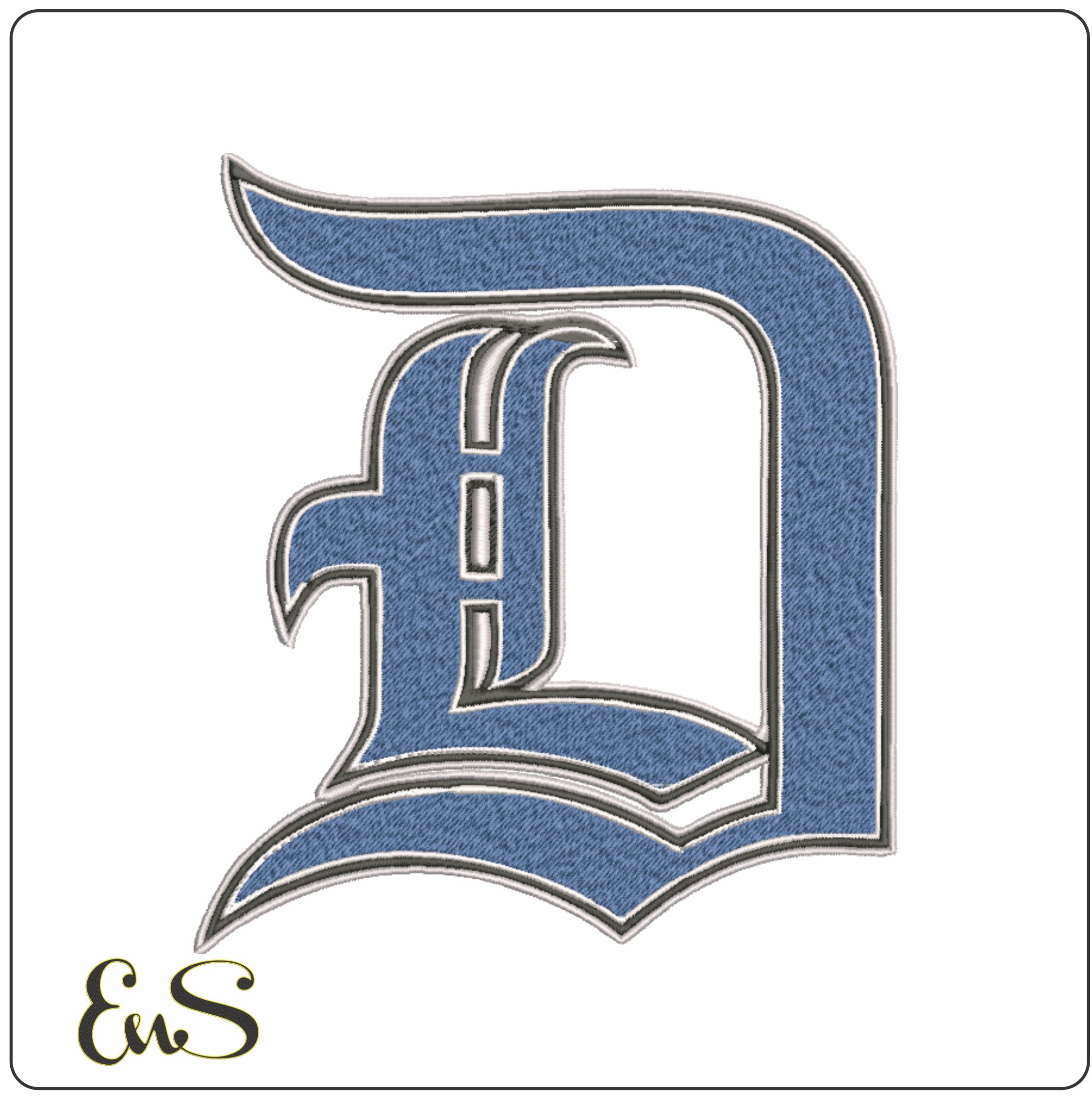 Detroit Lions D NFL embroidery design -Ford Field Detroit Michigan Stadium men's football embroidery machine pattern embroidery file - instant download