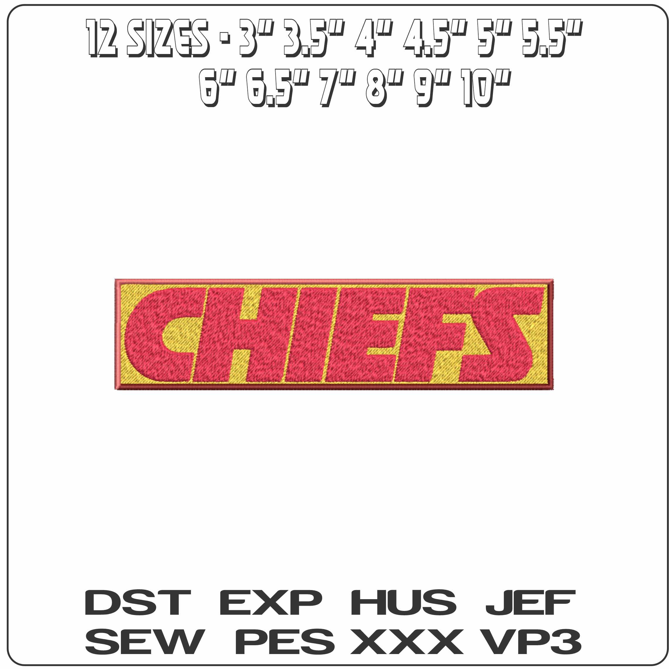 Kansas City Arrow Chiefs NFL embroidery design -Arrowhead Stadium men's football embroidery machine pattern embroidery file - instant download