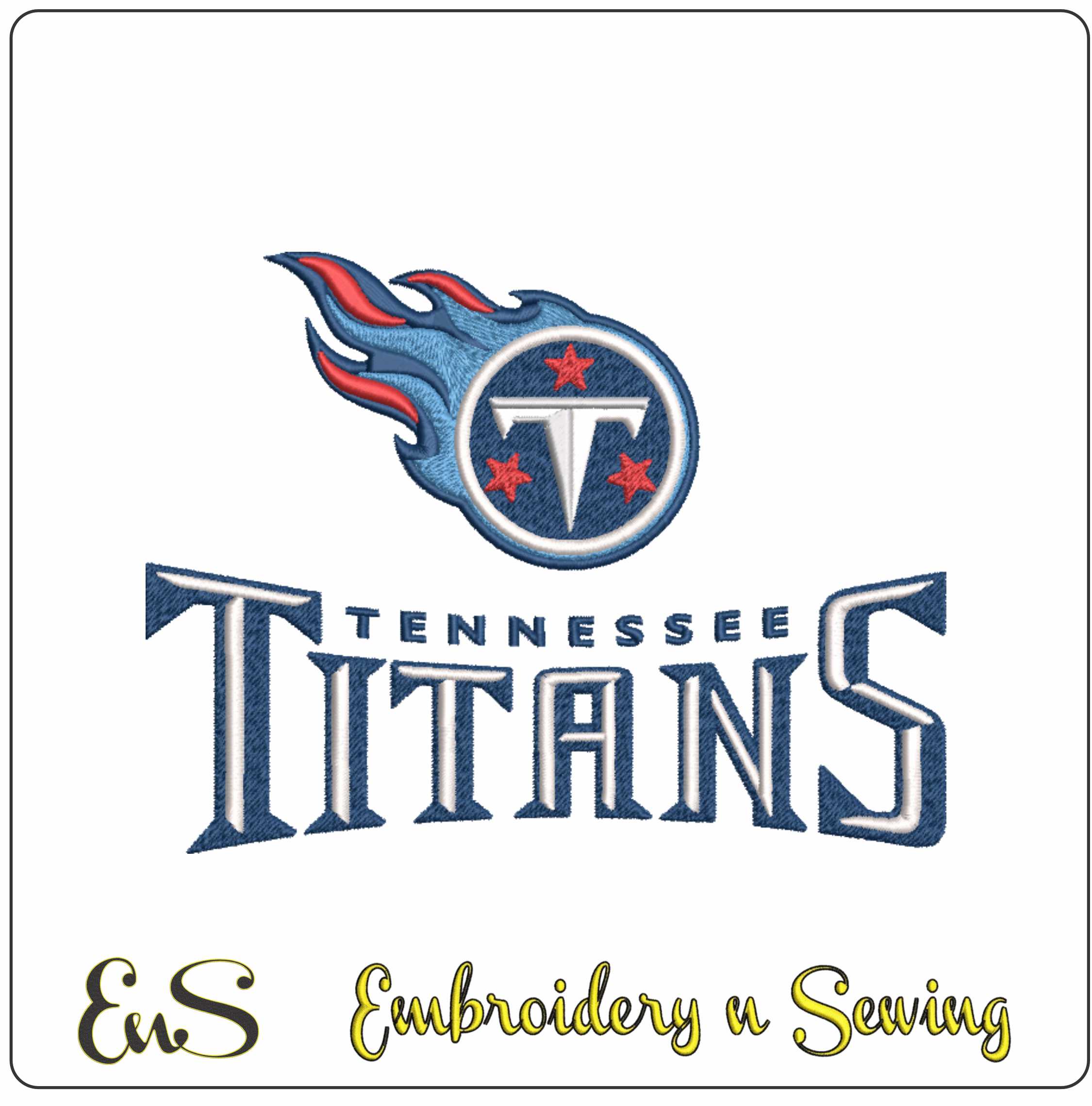 Tennessee Titans Emblem NFL embroidery design -Nissan Stadium men's football embroidery machine pattern embroidery file - instant download