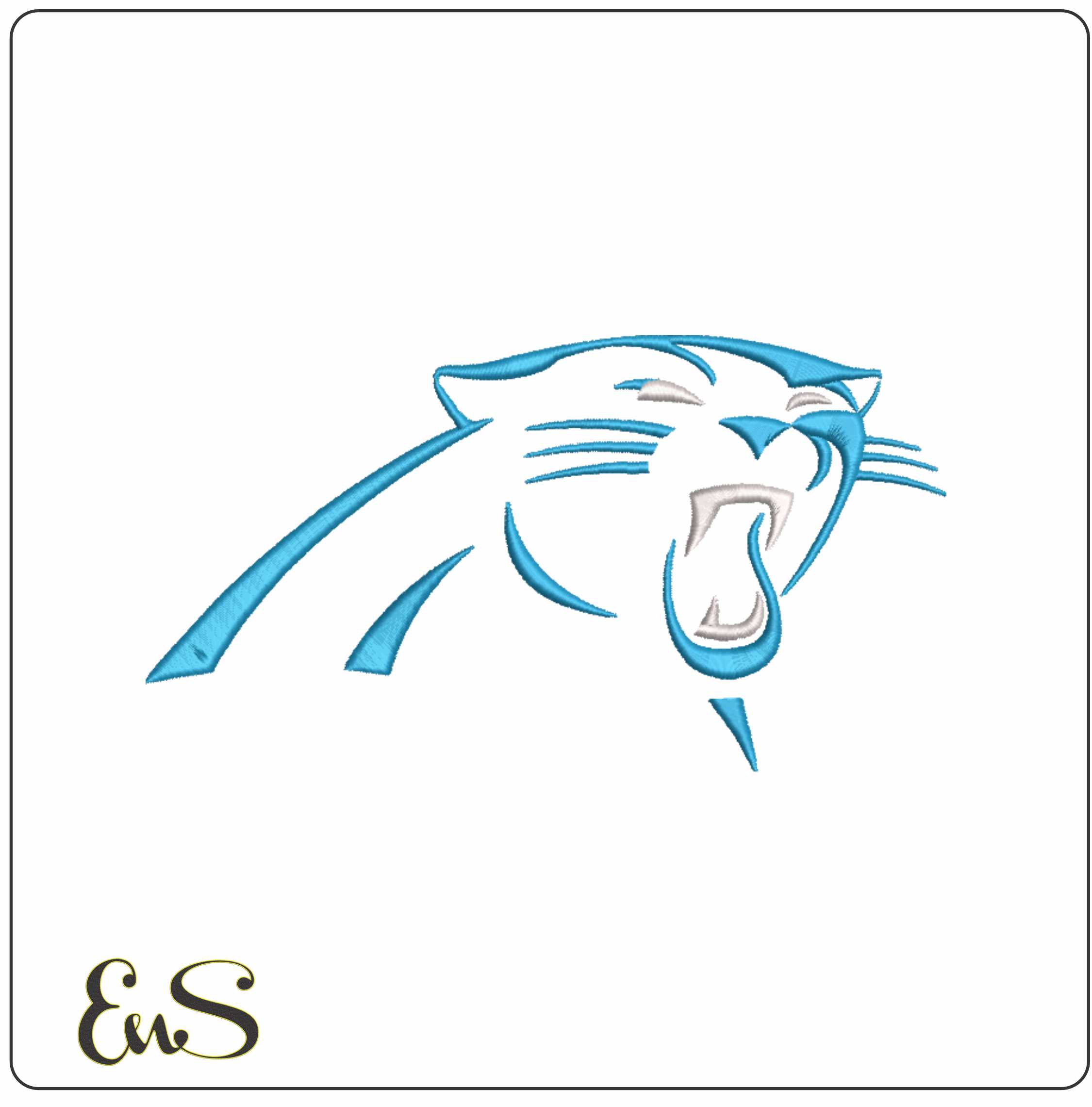 Carolina Panthers Outline NFL embroidery design -Bank of America Stadium  men's football embroidery machine pattern embroidery file - instant download