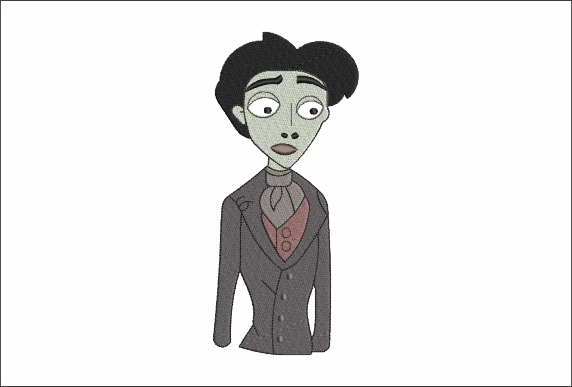 Victor Corpse Bride - Cartoon Film for Halloween embroidery design - embroidery file - instant download