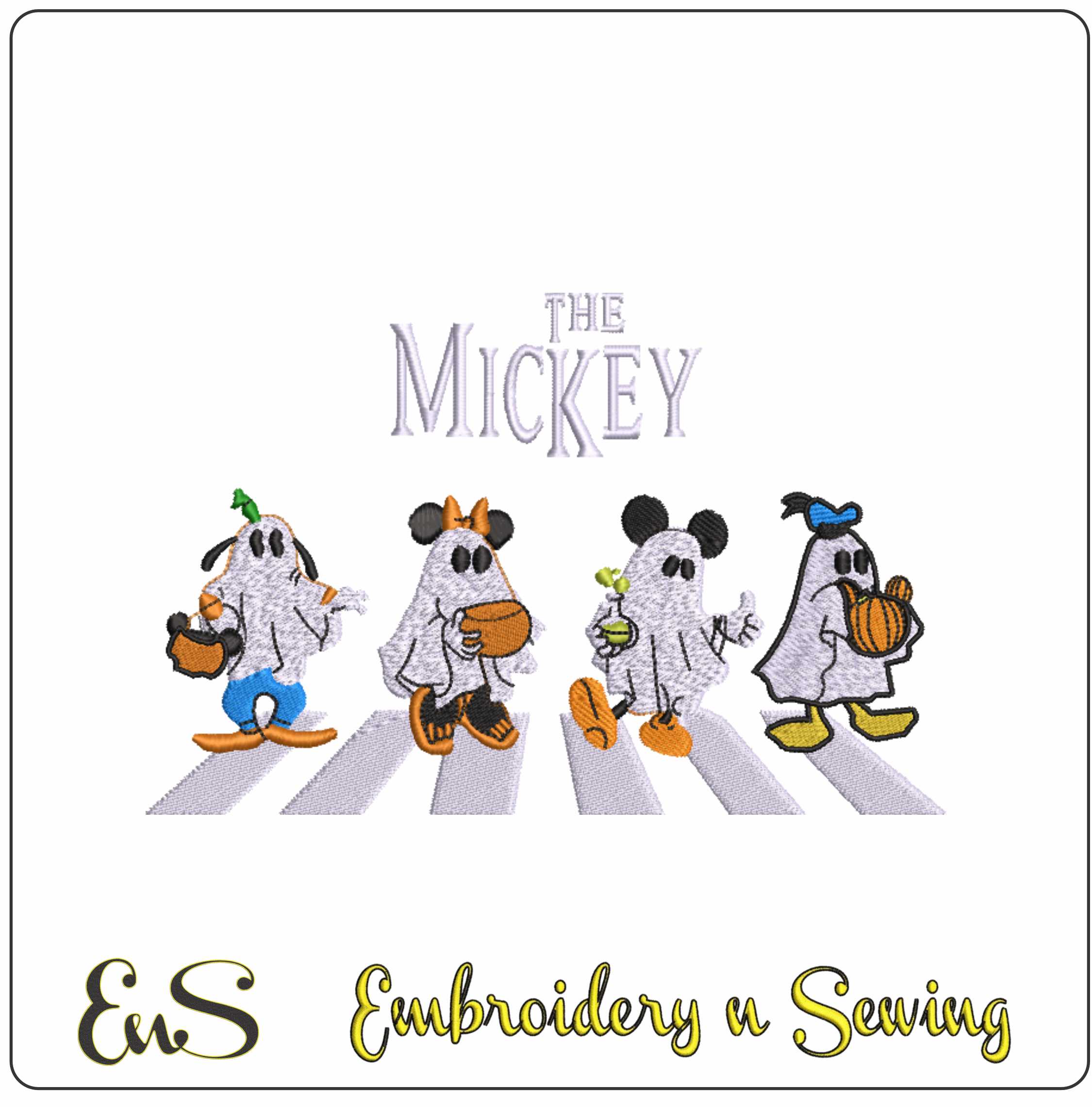 The Mickey - Halloween embroidery design - embroidery file - instant download