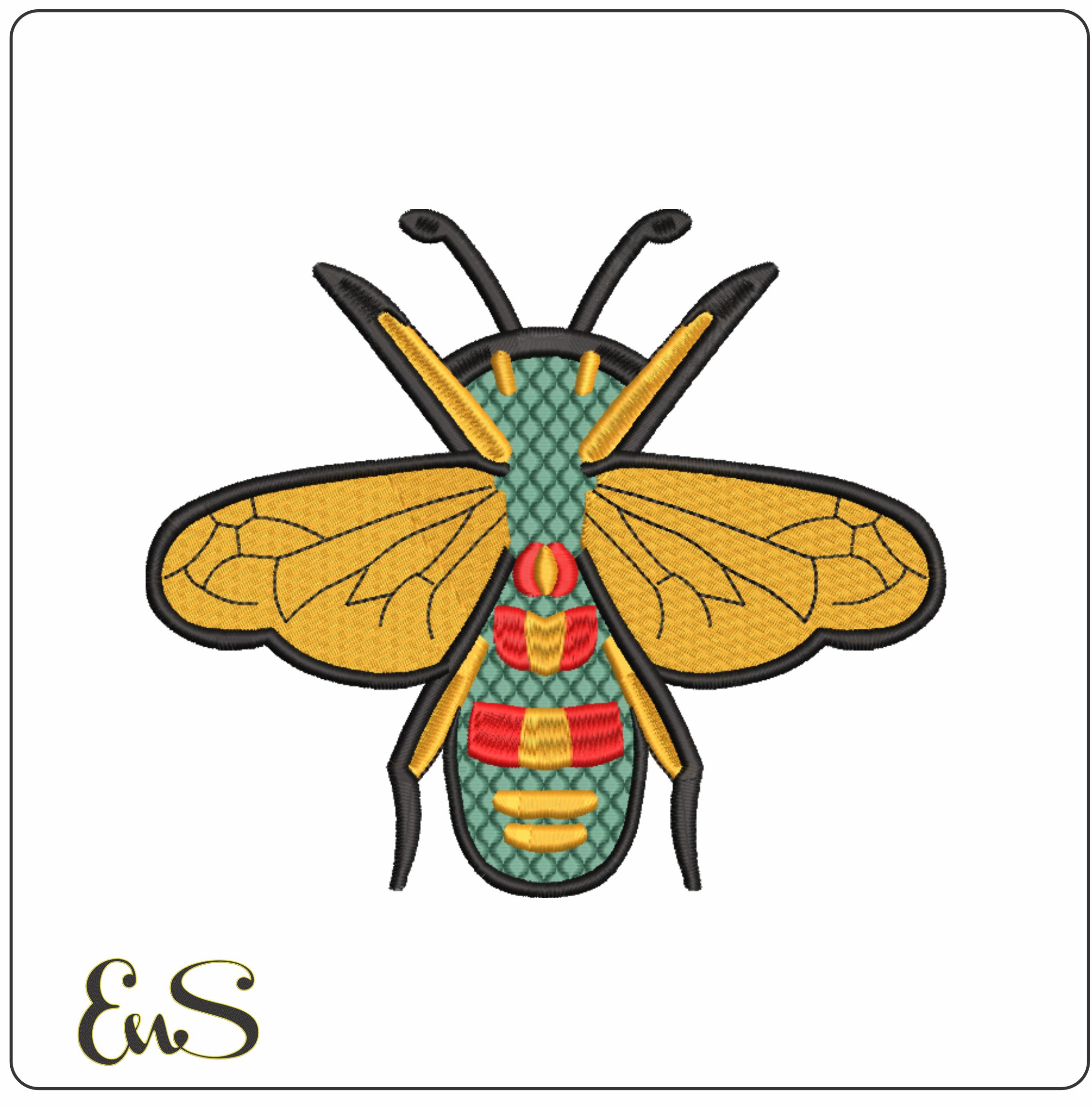 Bee - Halloween embroidery design - embroidery file - instant download