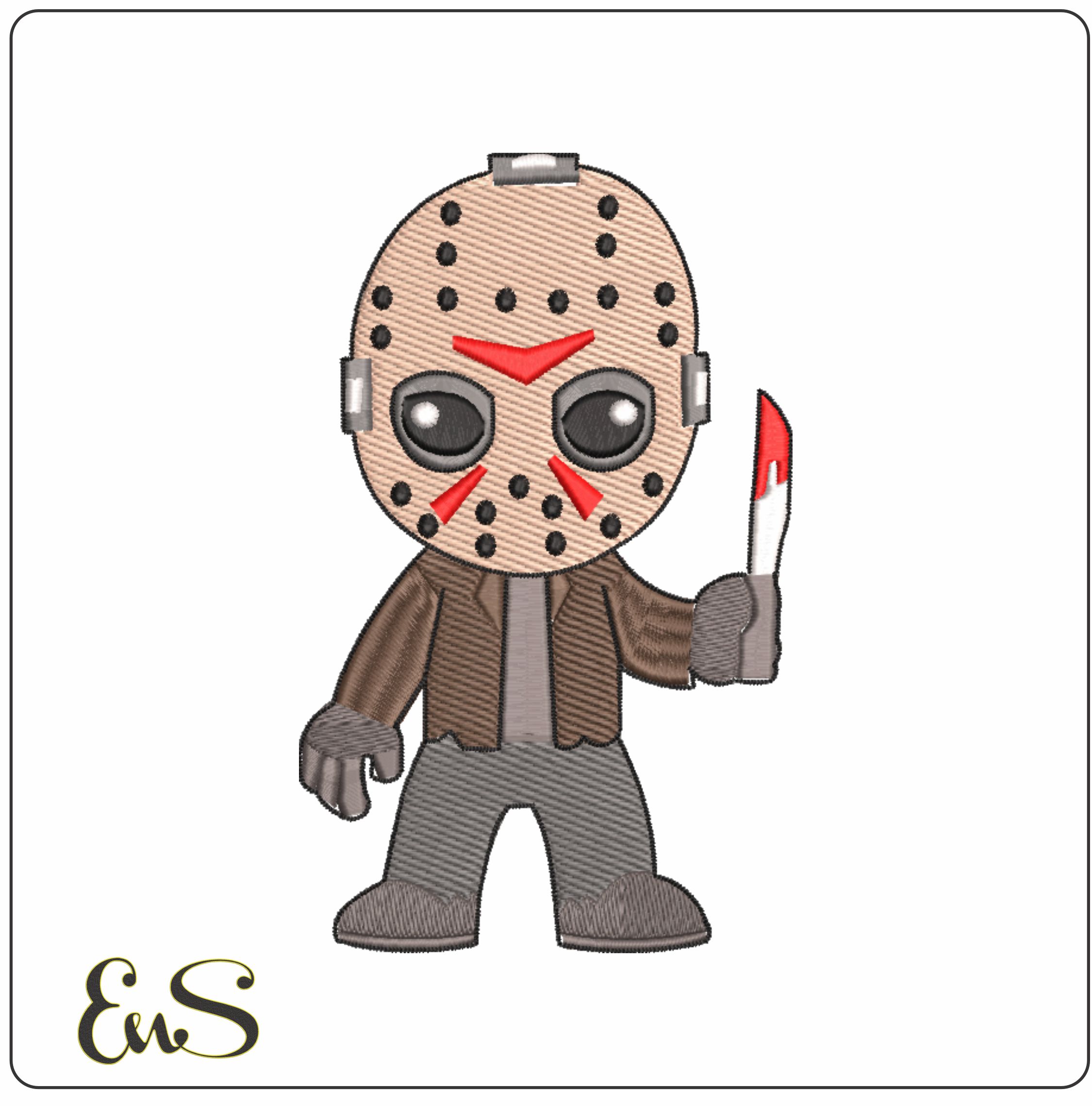 Halloween Slasher - Halloween embroidery design - embroidery file - instant download