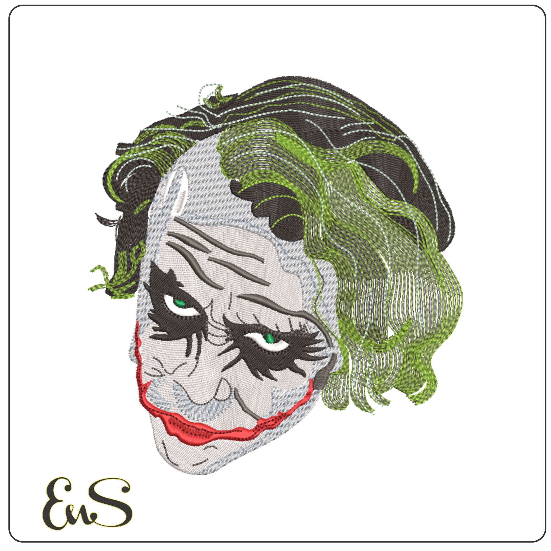 Joker Face - Halloween embroidery design - embroidery file - instant download