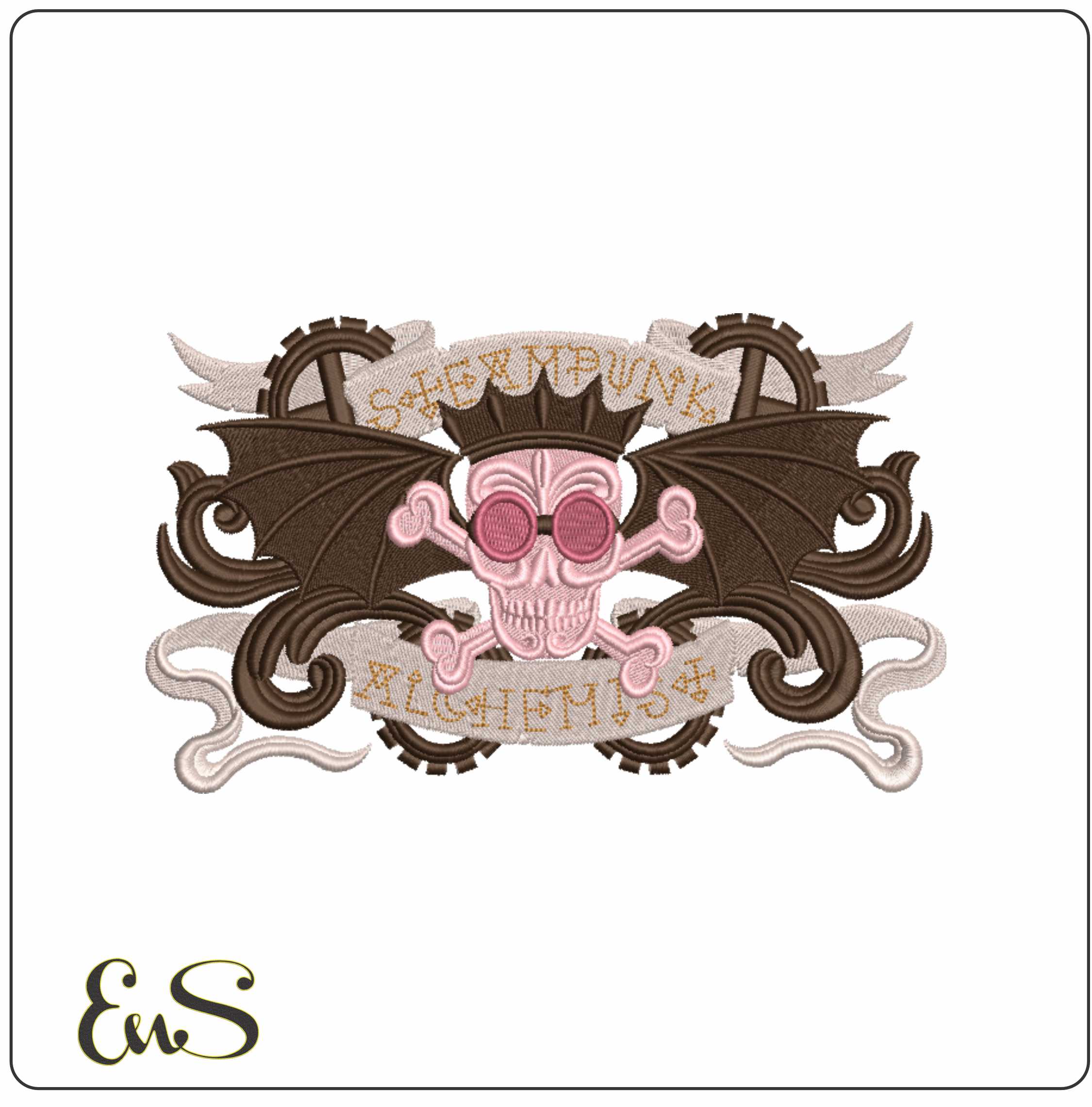 Steam Punk Alchemist - Halloween embroidery design - embroidery file - instant download