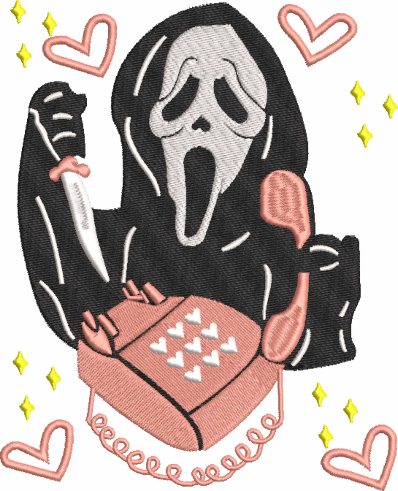 Scream - Halloween embroidery design - embroidery file - instant download