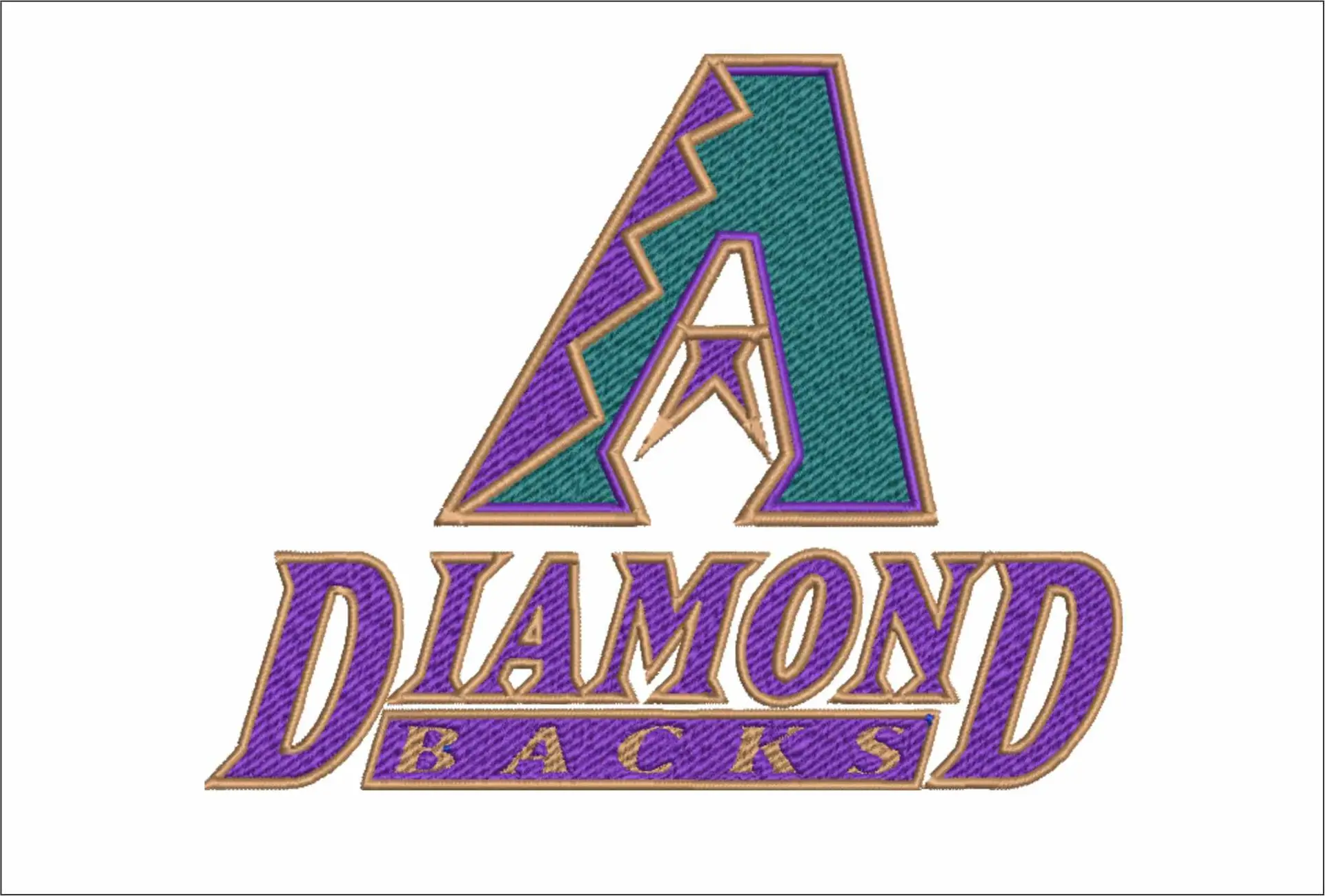 Arizona Diamondbacks - Major league Baseball logo - MLB embroidery machine pattern embroidery file - instant download