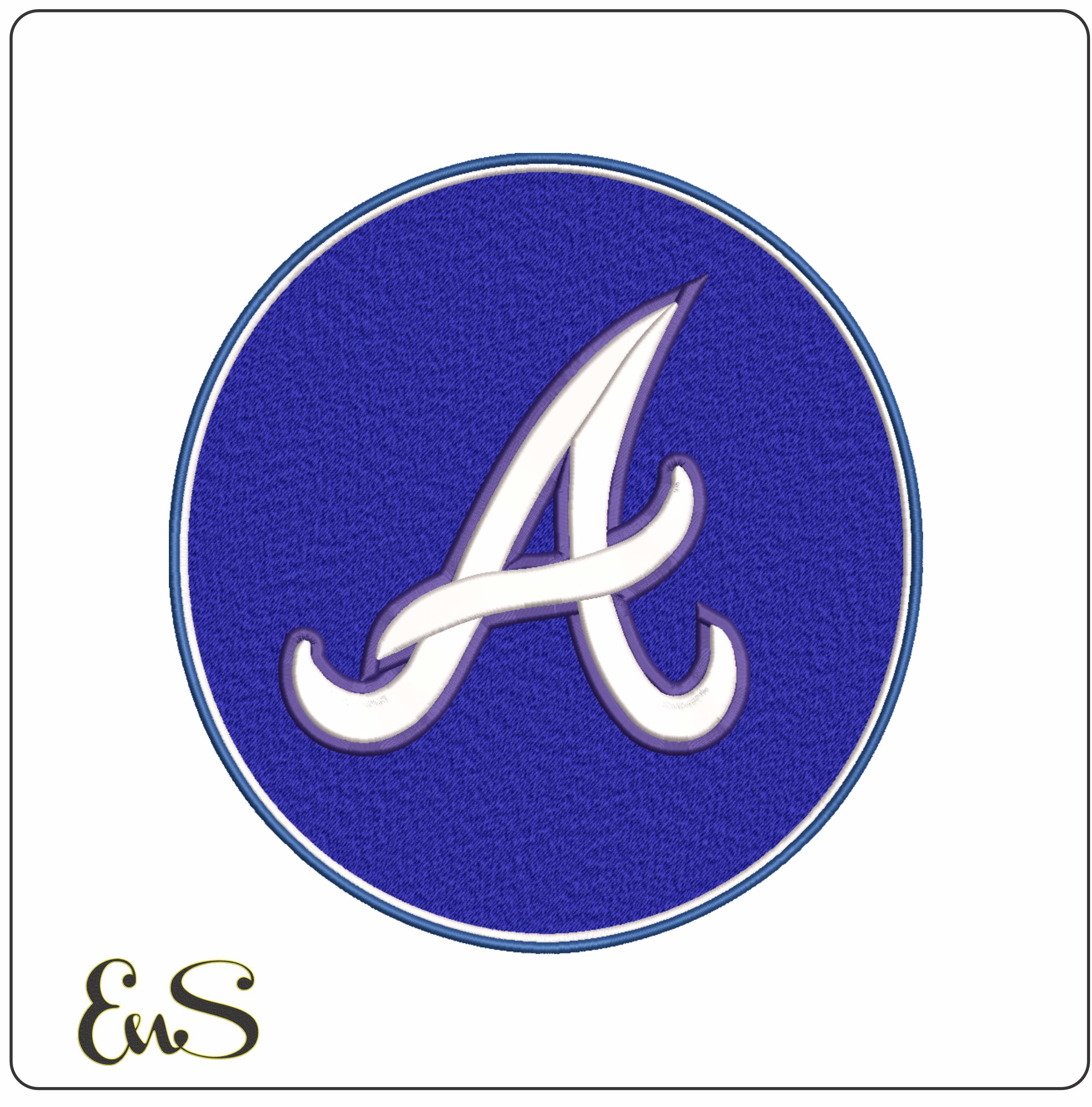 Atlanta Braves Logo - Major league Baseball logo - MLB embroidery machine pattern embroidery file - instant download