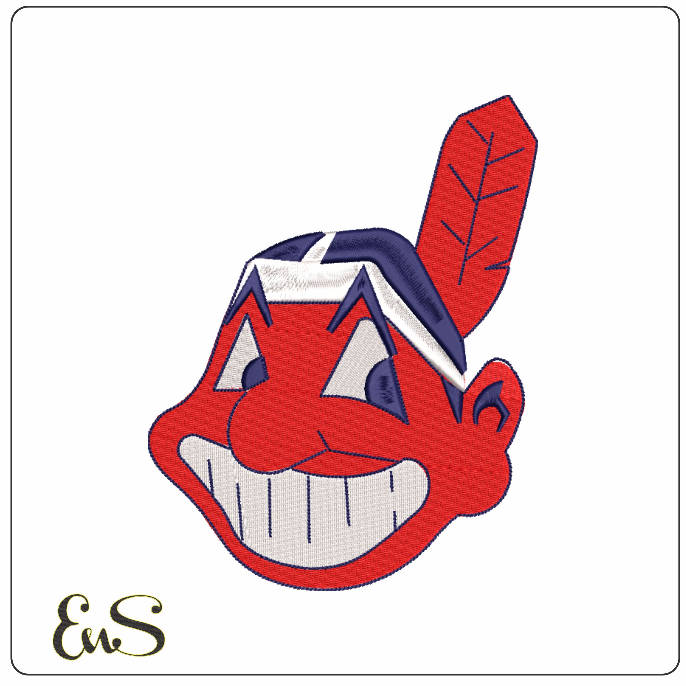 Cleveland Indians - Major league Baseball logo - MLB embroidery machine pattern embroidery file - instant download