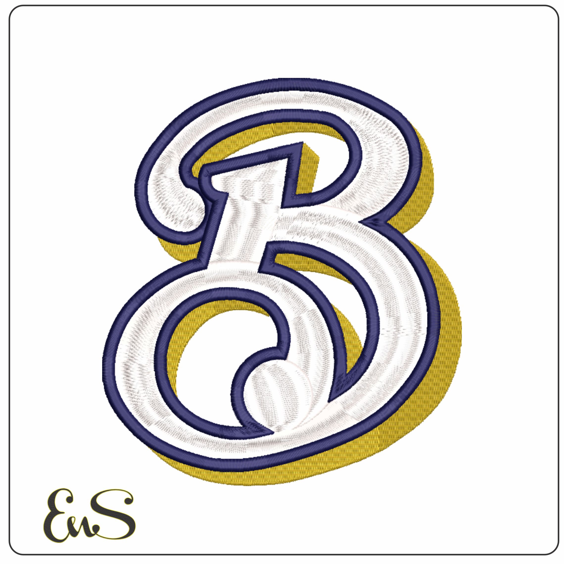 Milwaukee  B Brewers - Major league Baseball logo - MLB embroidery machine pattern embroidery file - instant download