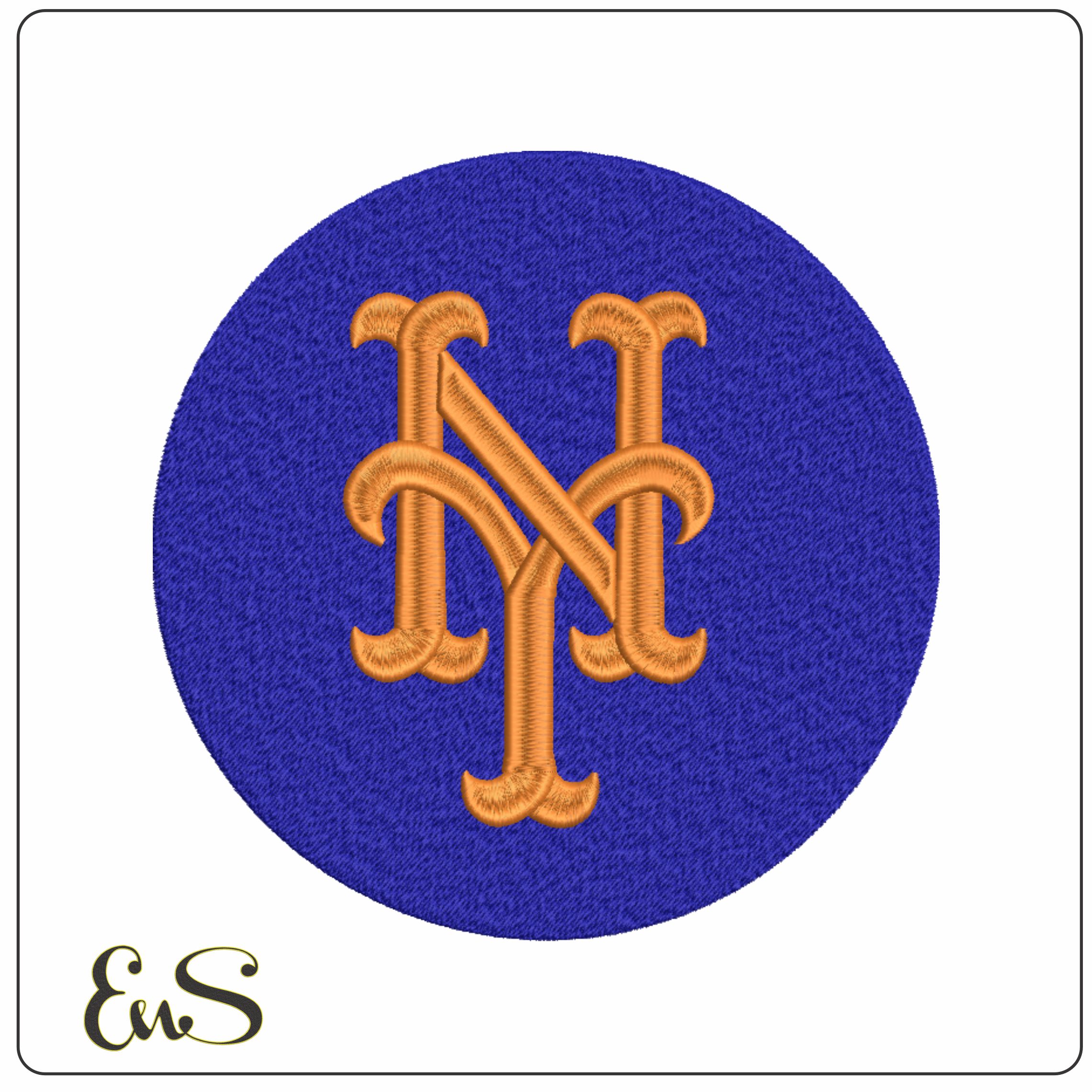 New York Mets Logo - Major league Baseball logo - MLB embroidery machine pattern embroidery file - instant download
