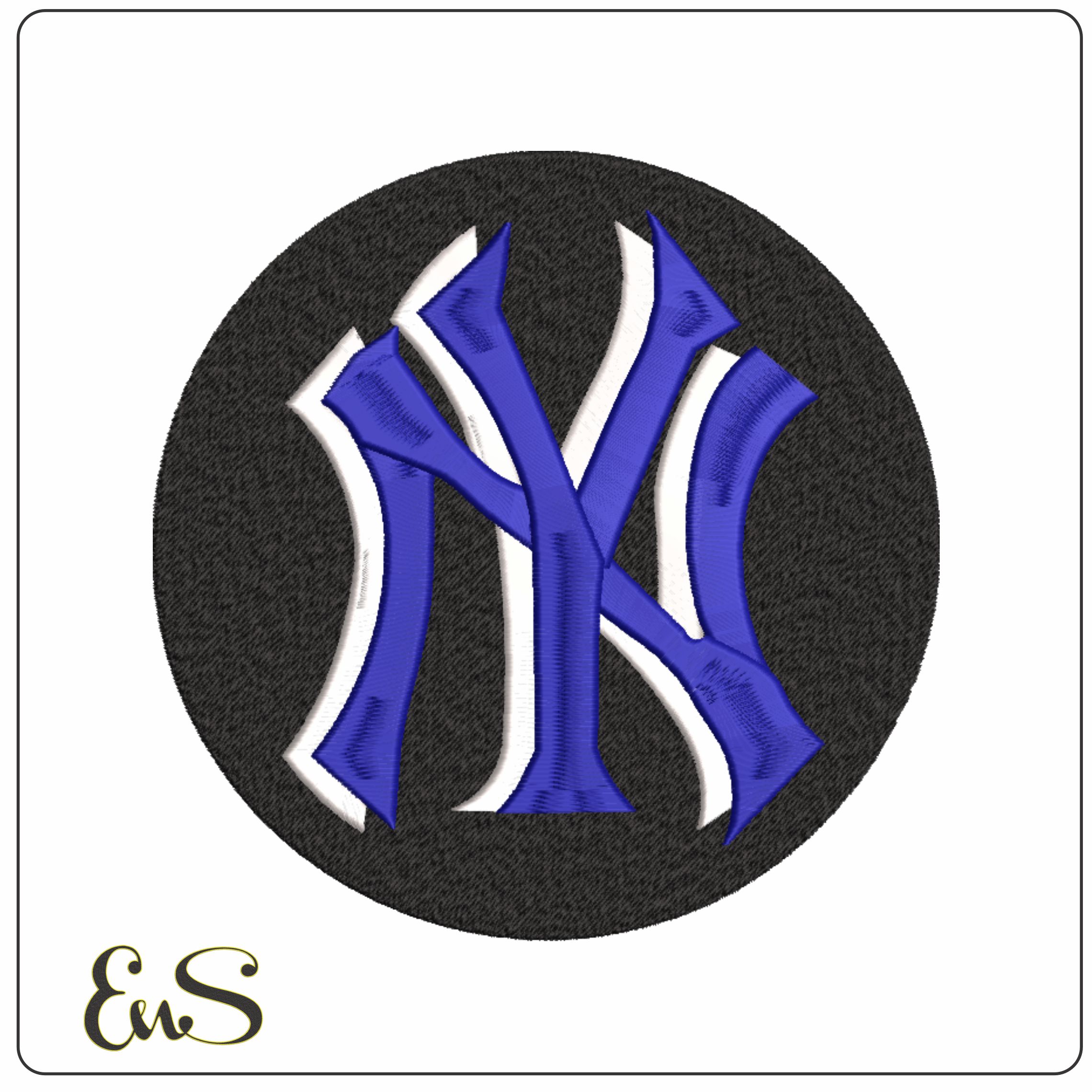 New York Yankees Logo - Major league Baseball logo - MLB embroidery machine pattern embroidery file - instant download