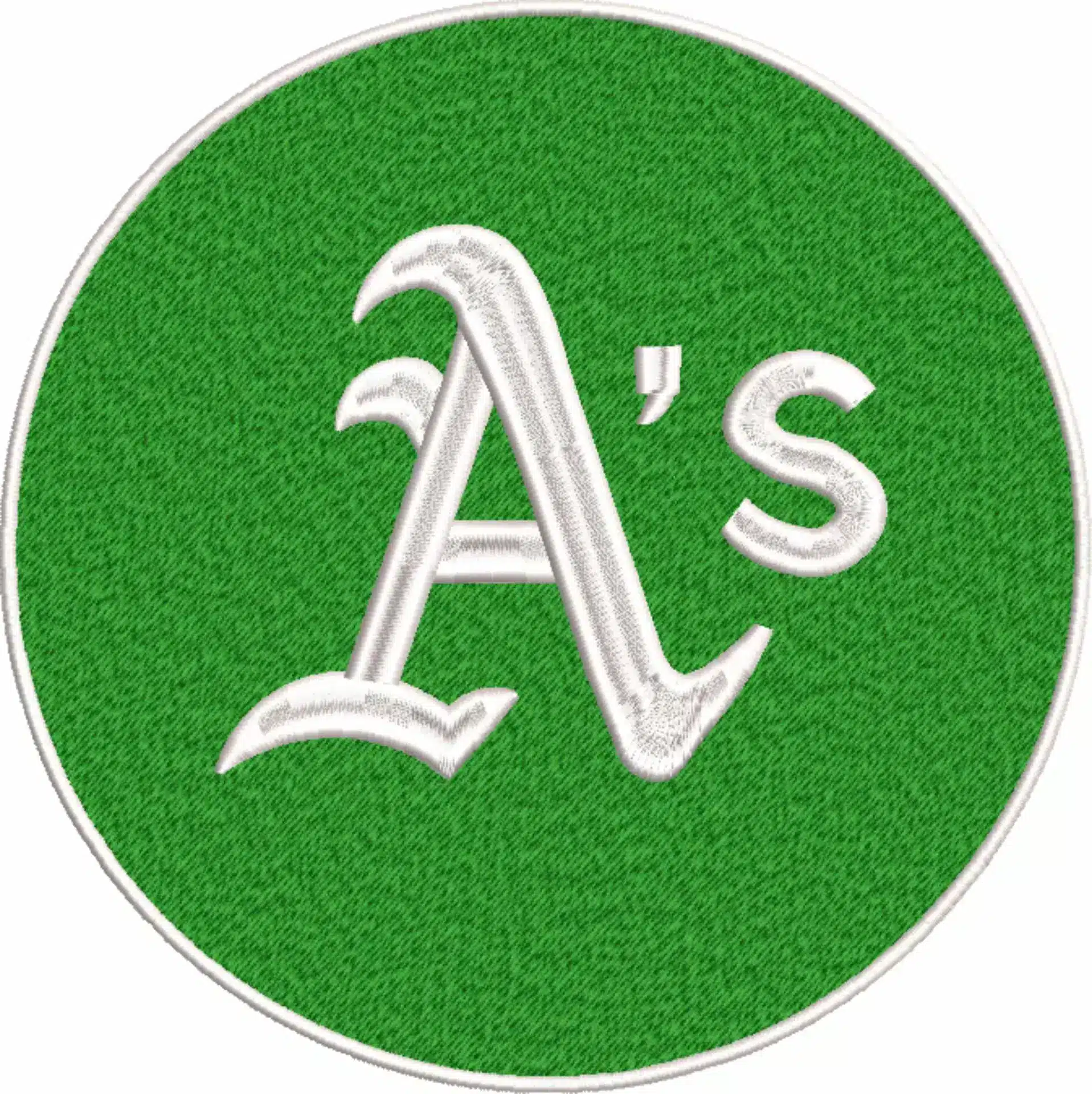 Oakland A's Emblem - Major league Baseball logo - MLB embroidery machine pattern embroidery file - instant download