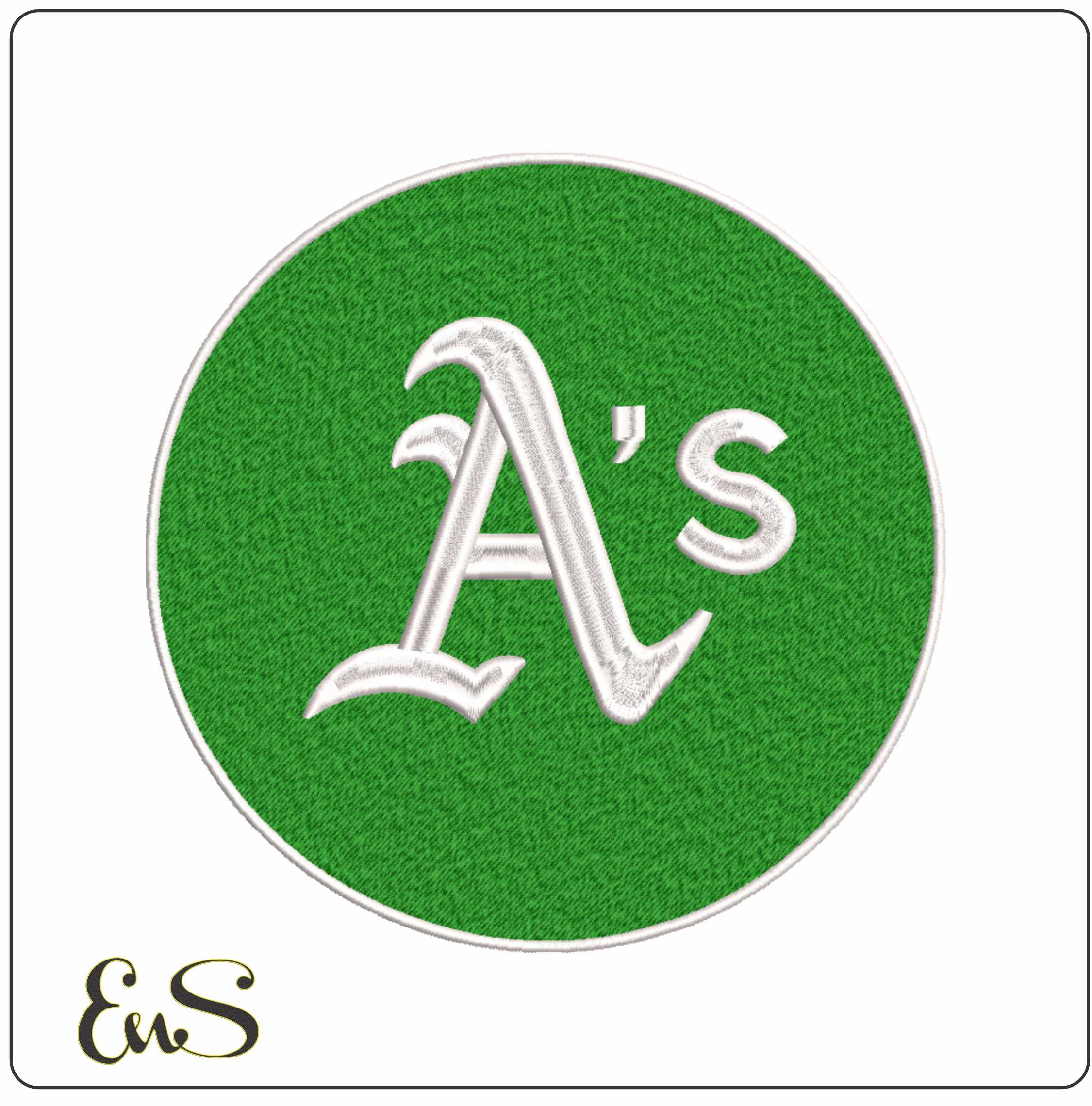 Oakland A's Emblem - Major league Baseball logo - MLB embroidery machine pattern embroidery file - instant download