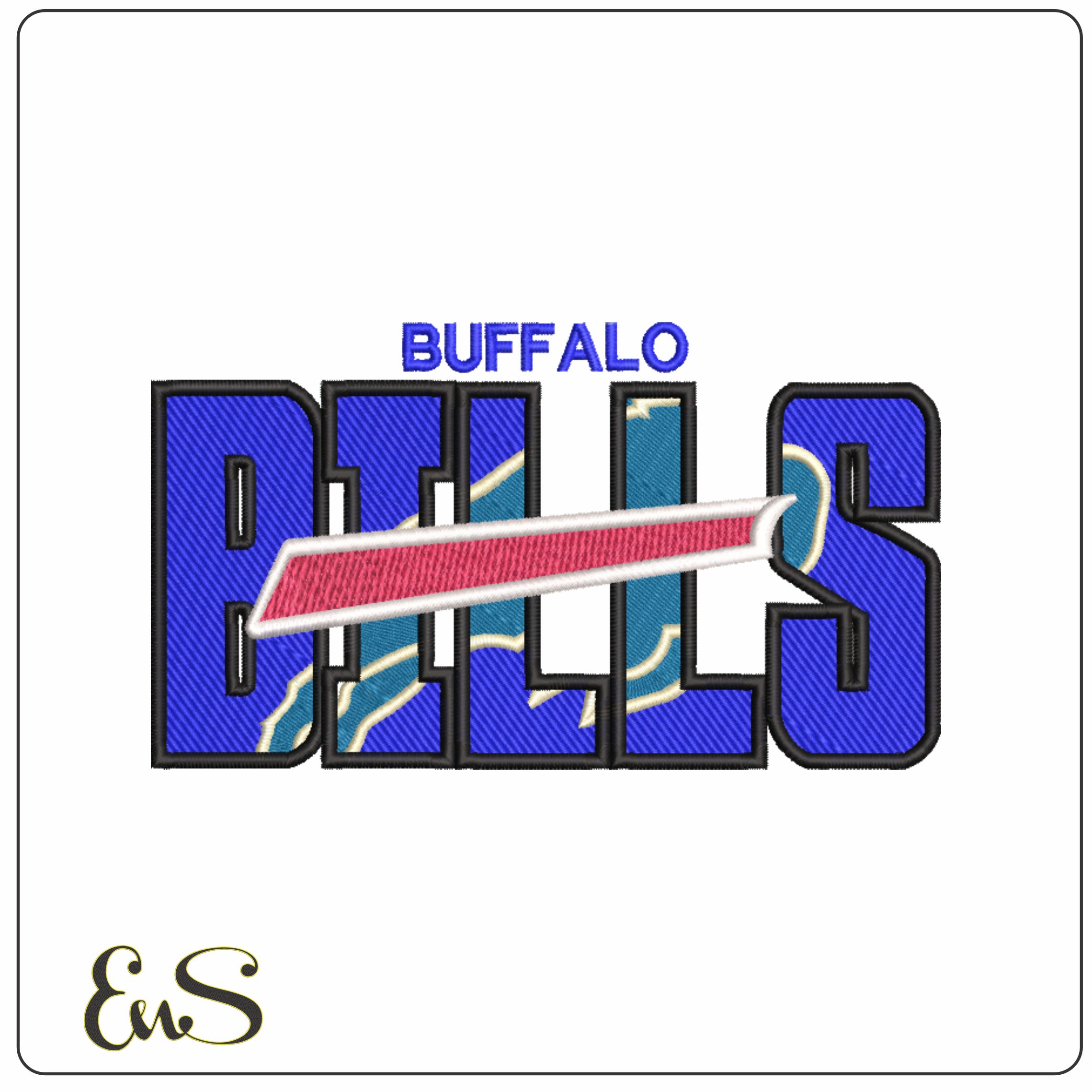 Buffalo Bills NFL stylized embroidery design -Highmark Stadium Orchard park men's football embroidery machine pattern embroidery file - instant download