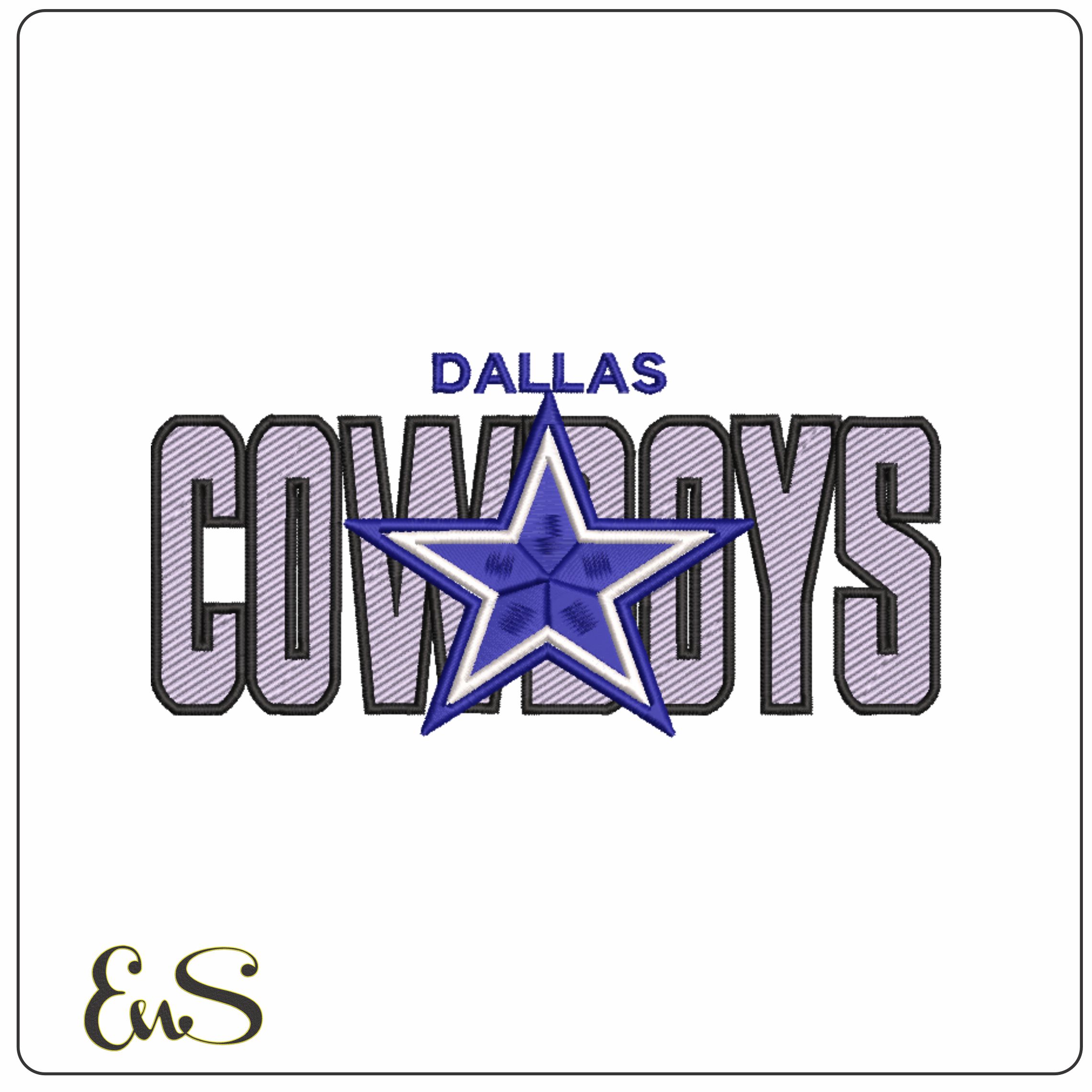 Dallas Cowboys NFL stylized embroidery design -AT&T Stadium men's football embroidery machine pattern embroidery file - instant download