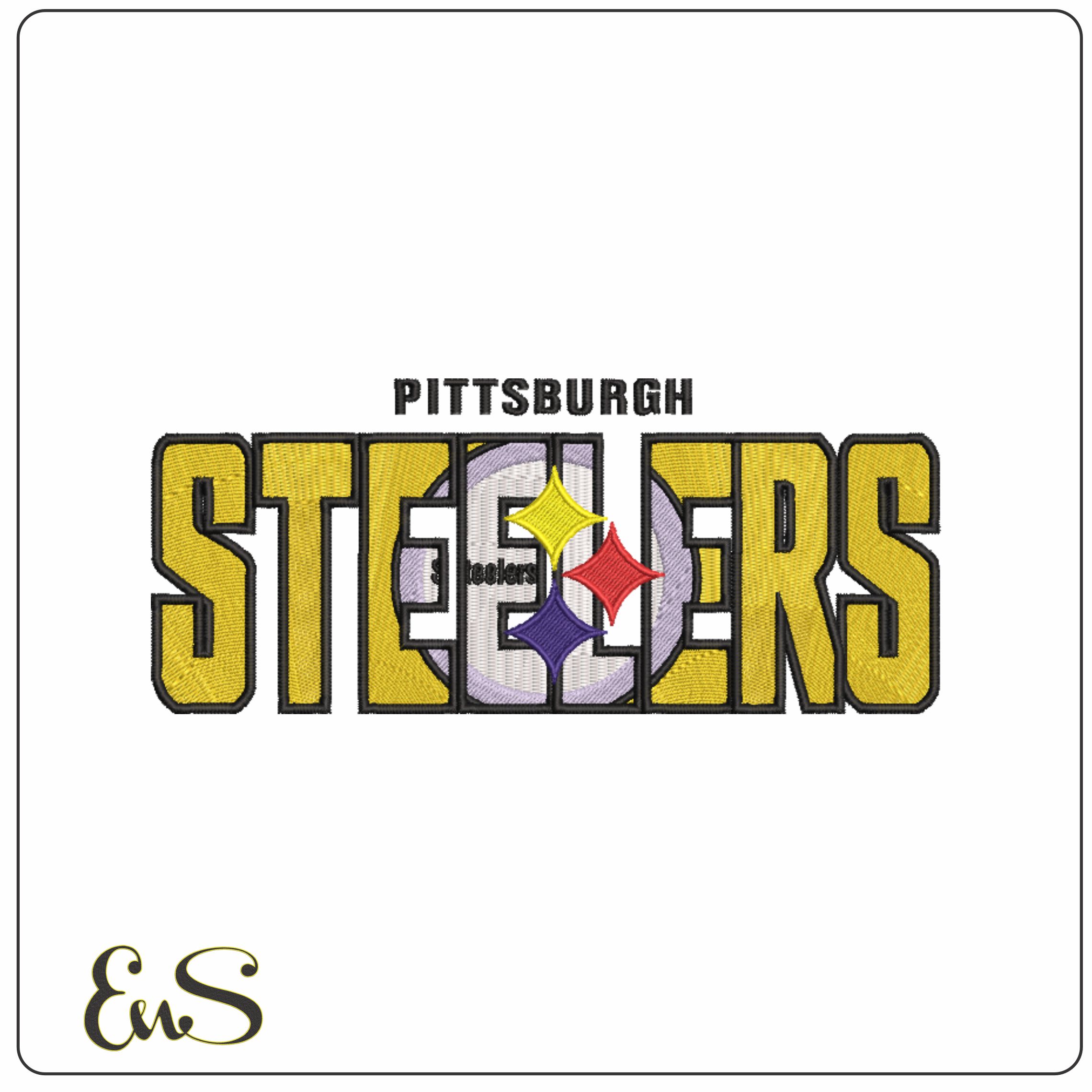 Pittsburgh Steelers NFL stylizedembroidery design -Acrisure Stadium men's football embroidery machine pattern embroidery file - instant download