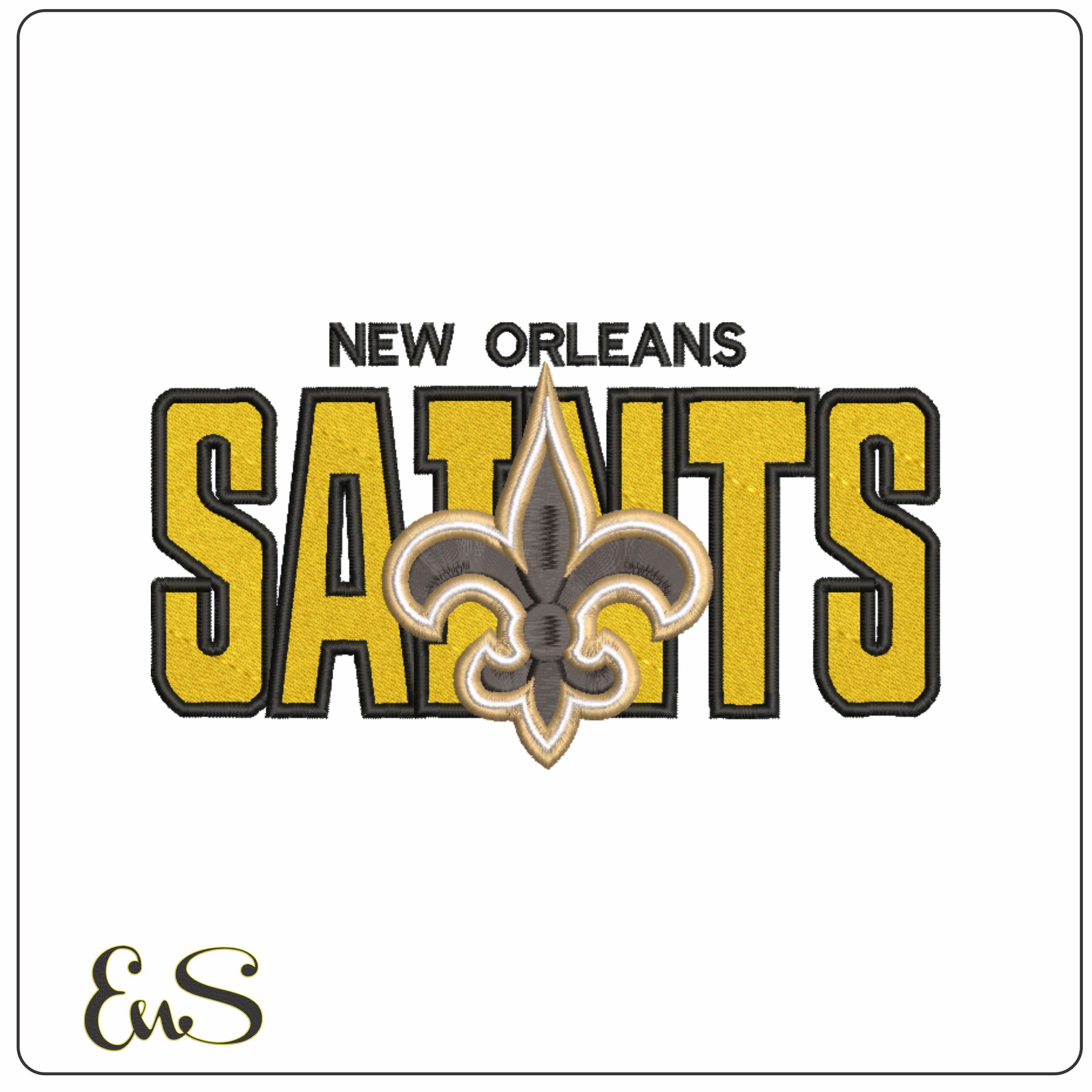 New Orleans Saints NFL stylized embroidery design -Caesars Superdome Stadium men's football embroidery machine pattern embroidery file - instant download