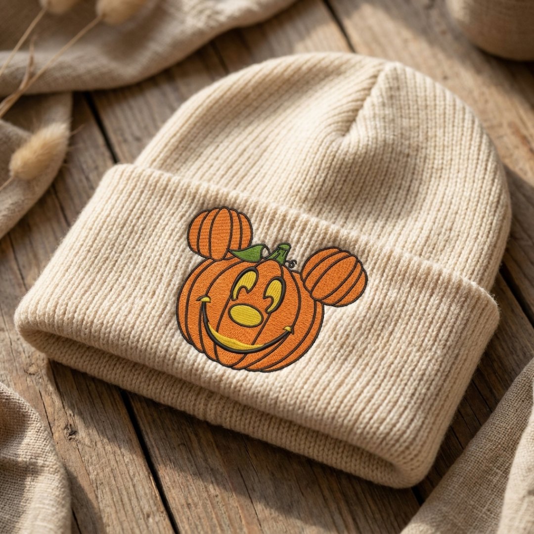 Halloween Mickey Mouse Pumpkin - Halloween embroidery design - embroidery file - instant download