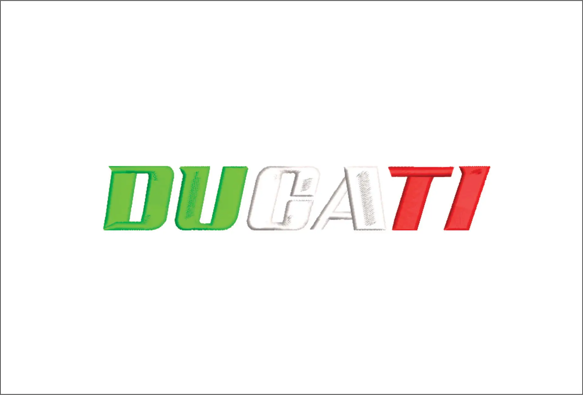 Ducati Italy Motorbike Embroidery design - Motor Bike Company machine pattern embroidery file instant download