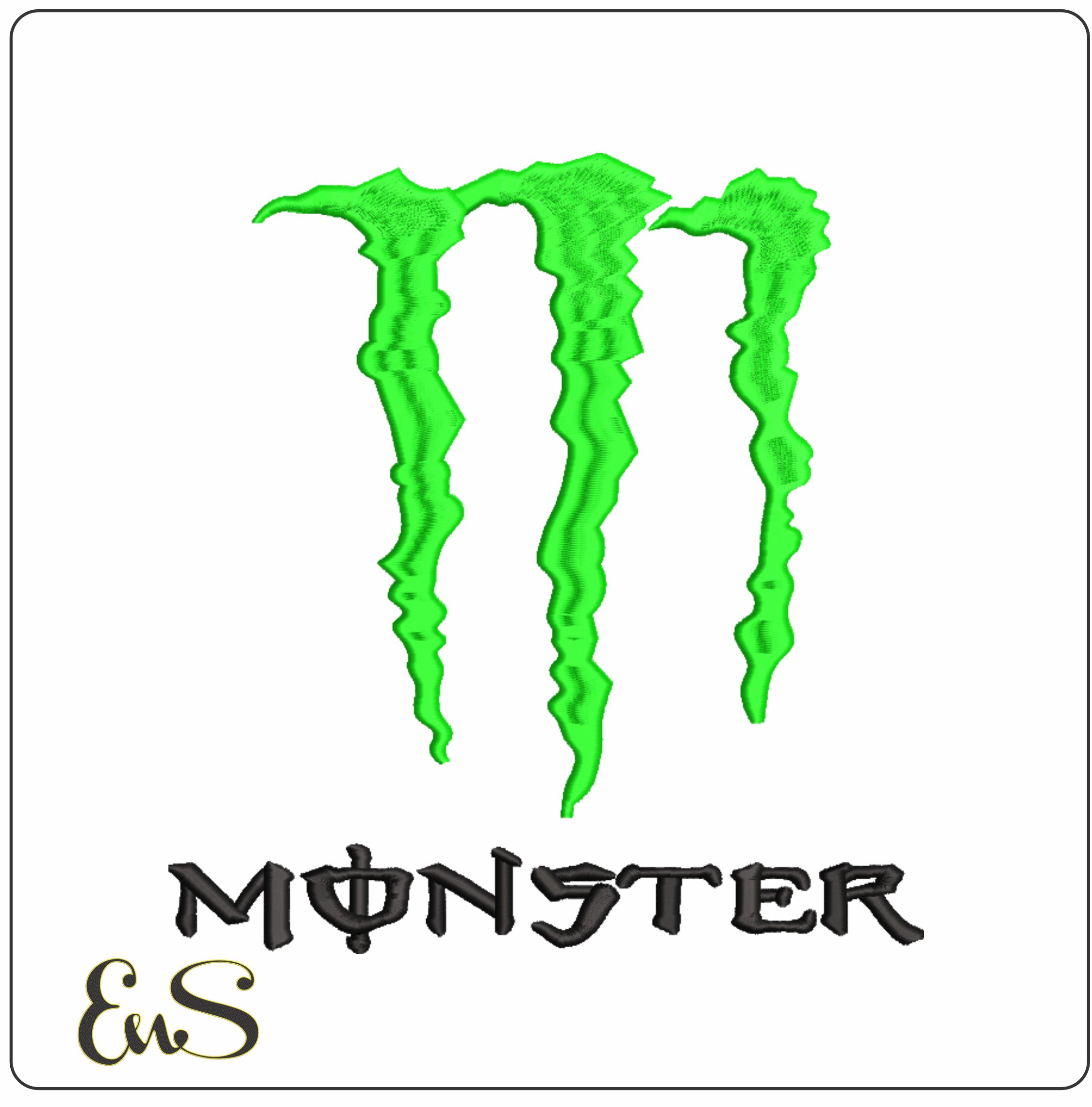 Monster Energy Motorbike Embroidery design - Motor Bike Company machine pattern embroidery file instant download