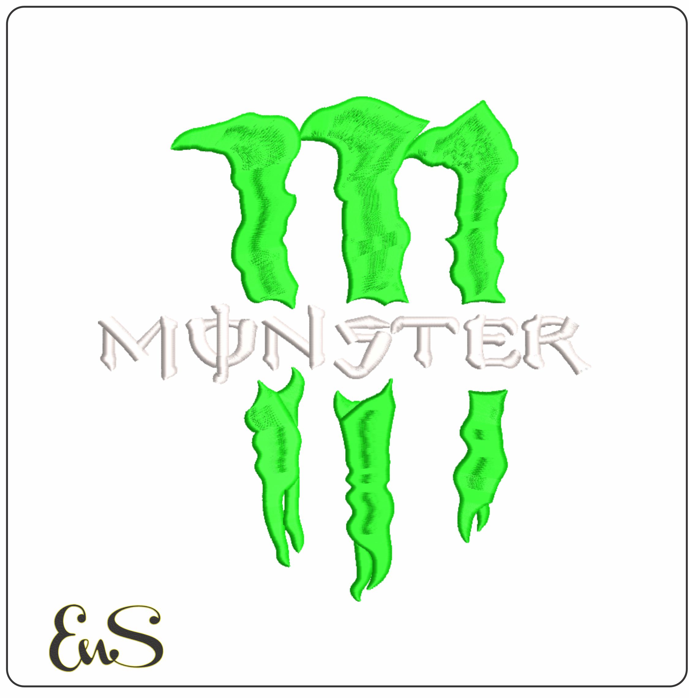 Monster Energy Motorbike Embroidery design - Motor Bike Company machine pattern embroidery file instant download