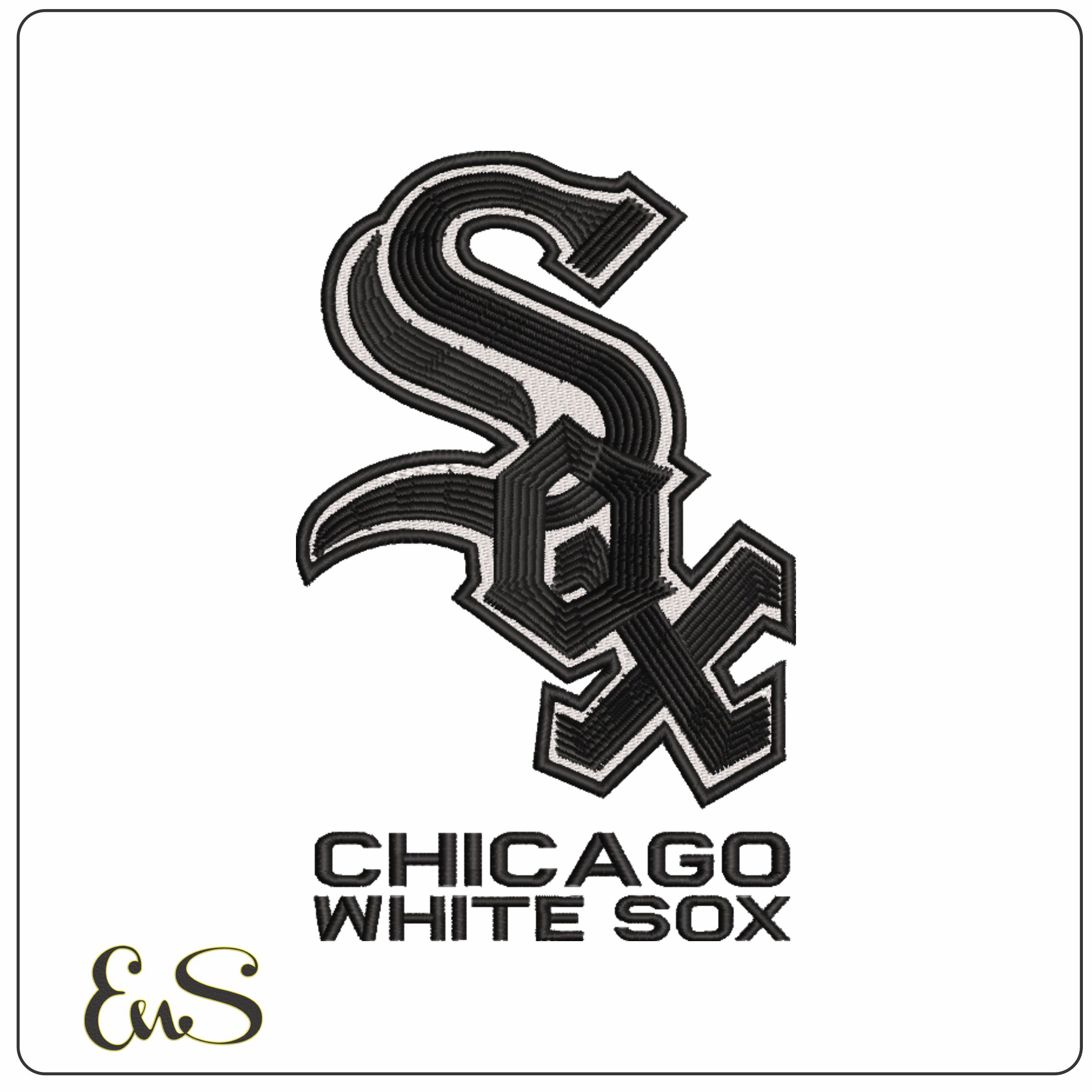 Chicago White Sox - Major league Baseball logo - MLB embroidery machine pattern embroidery file - instant download