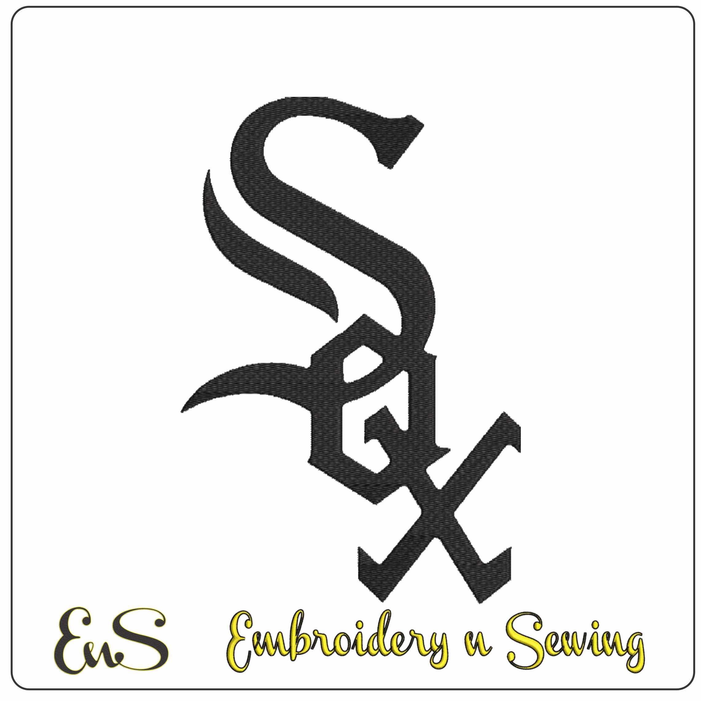 Chicago White Sox - Major league Baseball logo - MLB embroidery machine pattern embroidery file - instant download