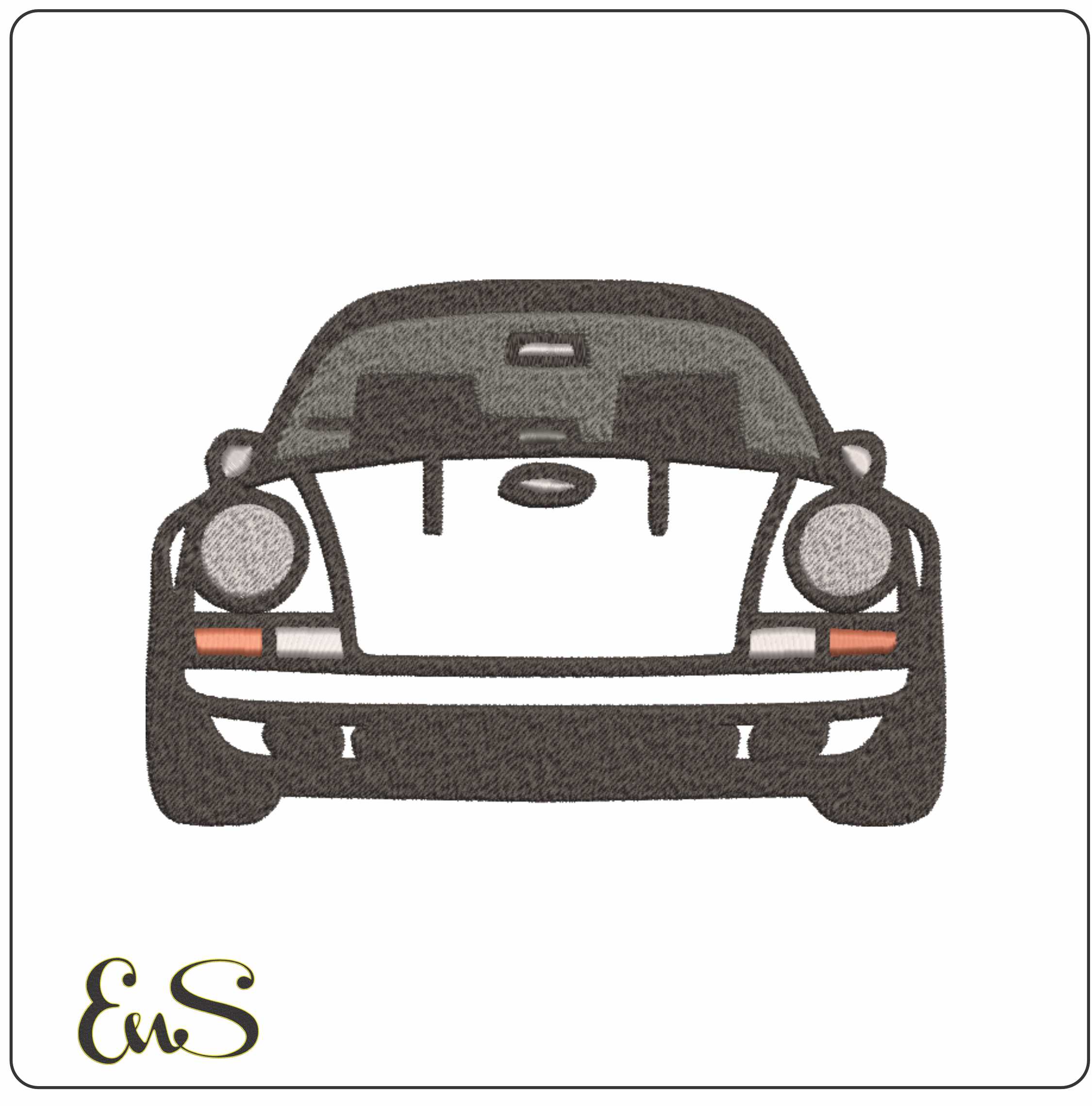 Porsche Stylized designs embroidery design - 911 Outline embroidery design machine pattern - Car embroidery file - instant download