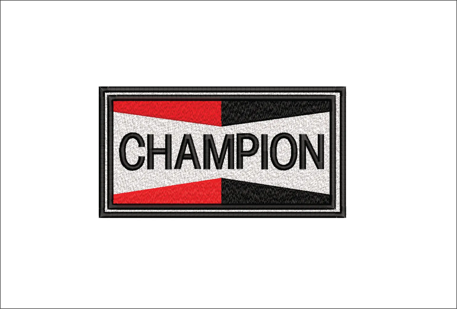 Champion Spark Plugs Logo embroidery design -  Car embroidery design machine pattern - Car embroidery file - instant download