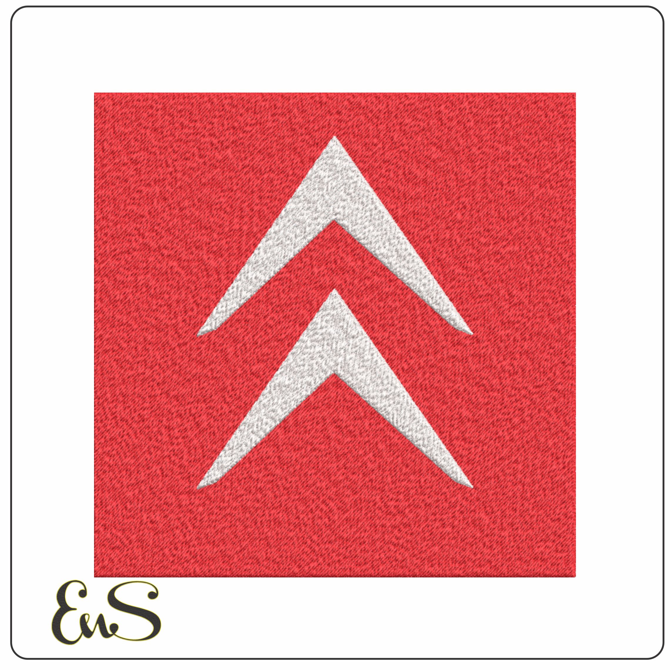 Citroen Car Logo embroidery design -  Car embroidery design machine pattern - Car embroidery file - instant download
