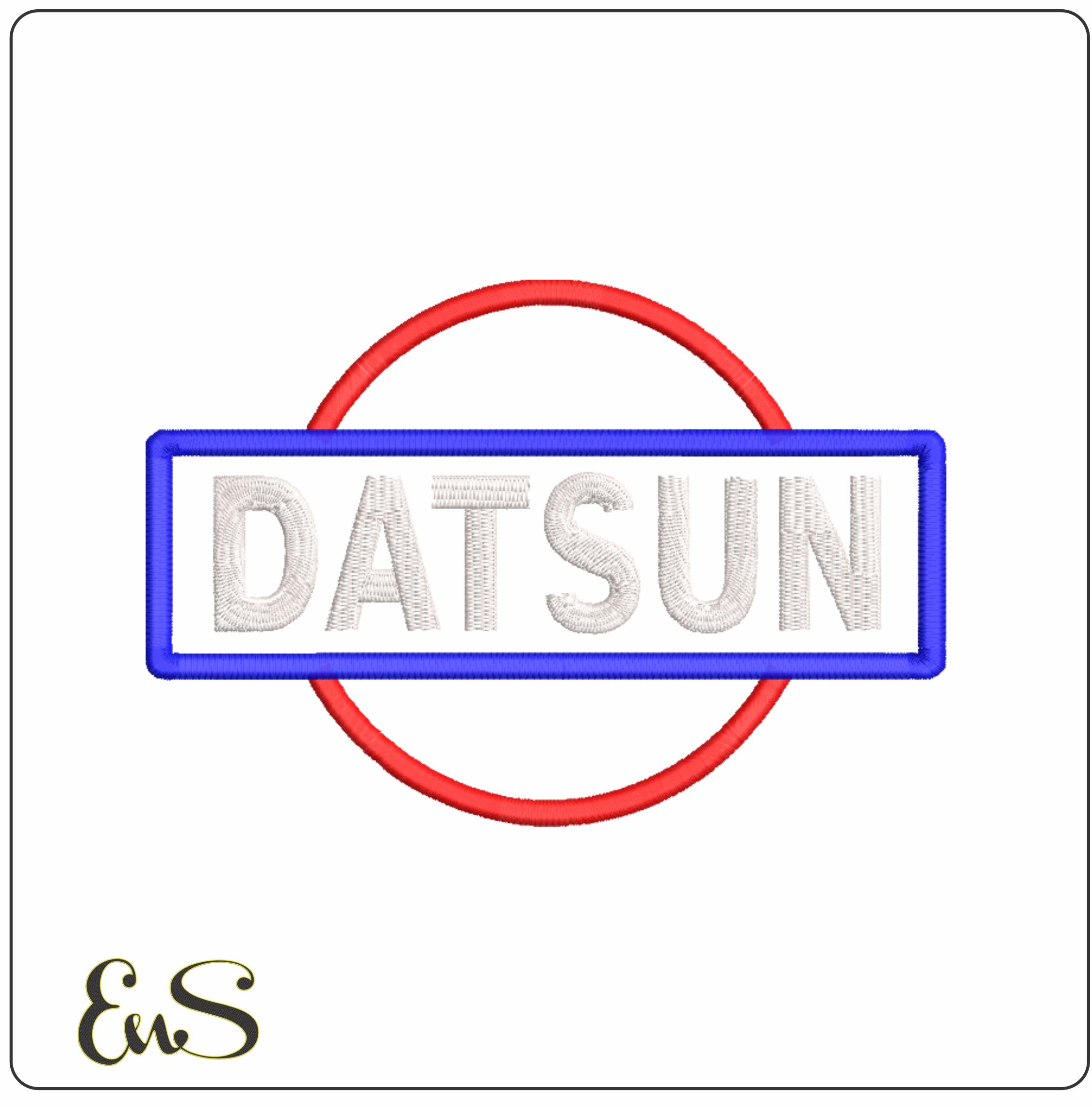 Datsun Car Logo embroidery design -  Car embroidery design machine pattern - Car embroidery file - instant download