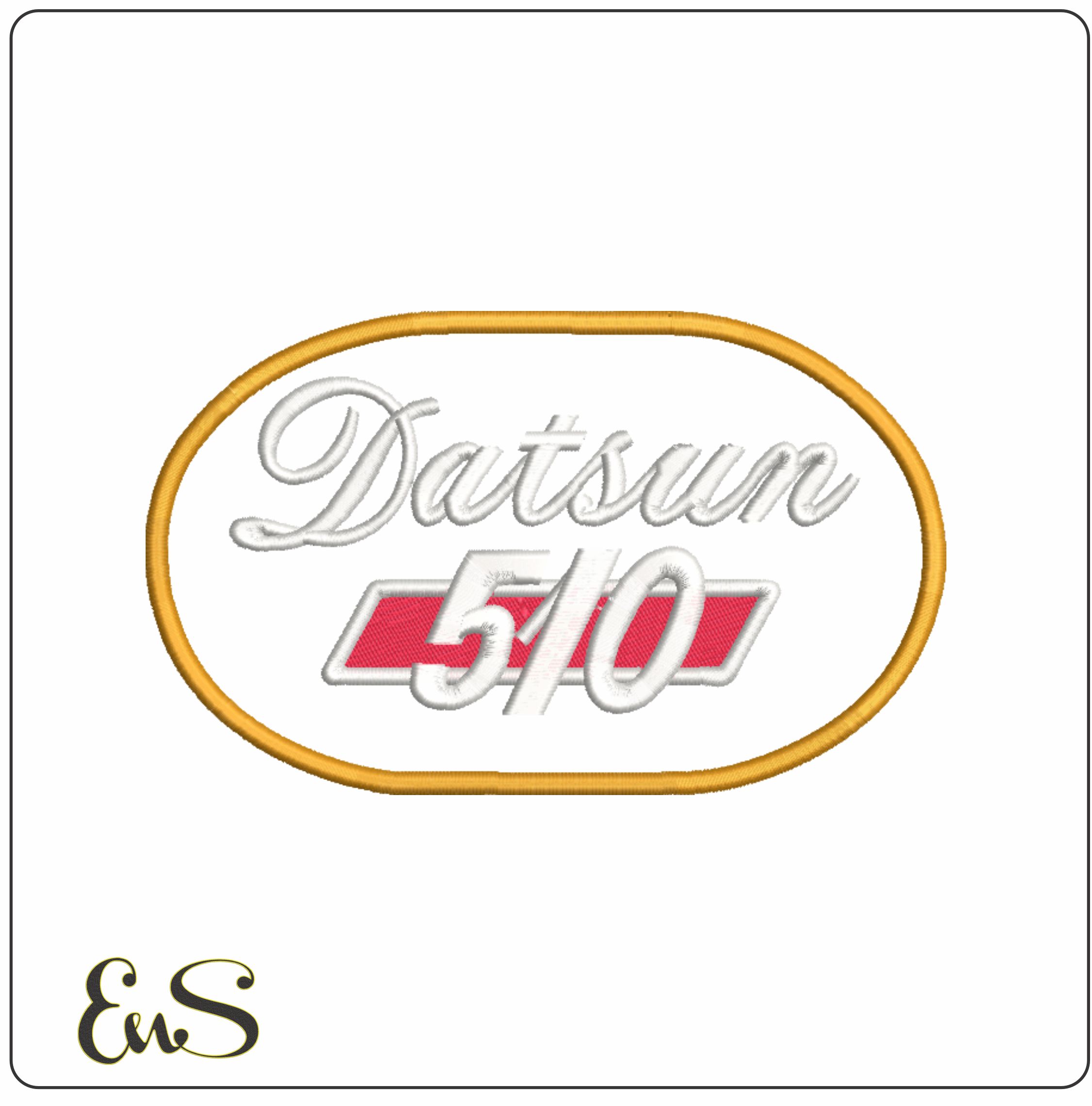Datsun 510 Car Logo embroidery design -  Car embroidery design machine pattern - Car embroidery file - instant download 510