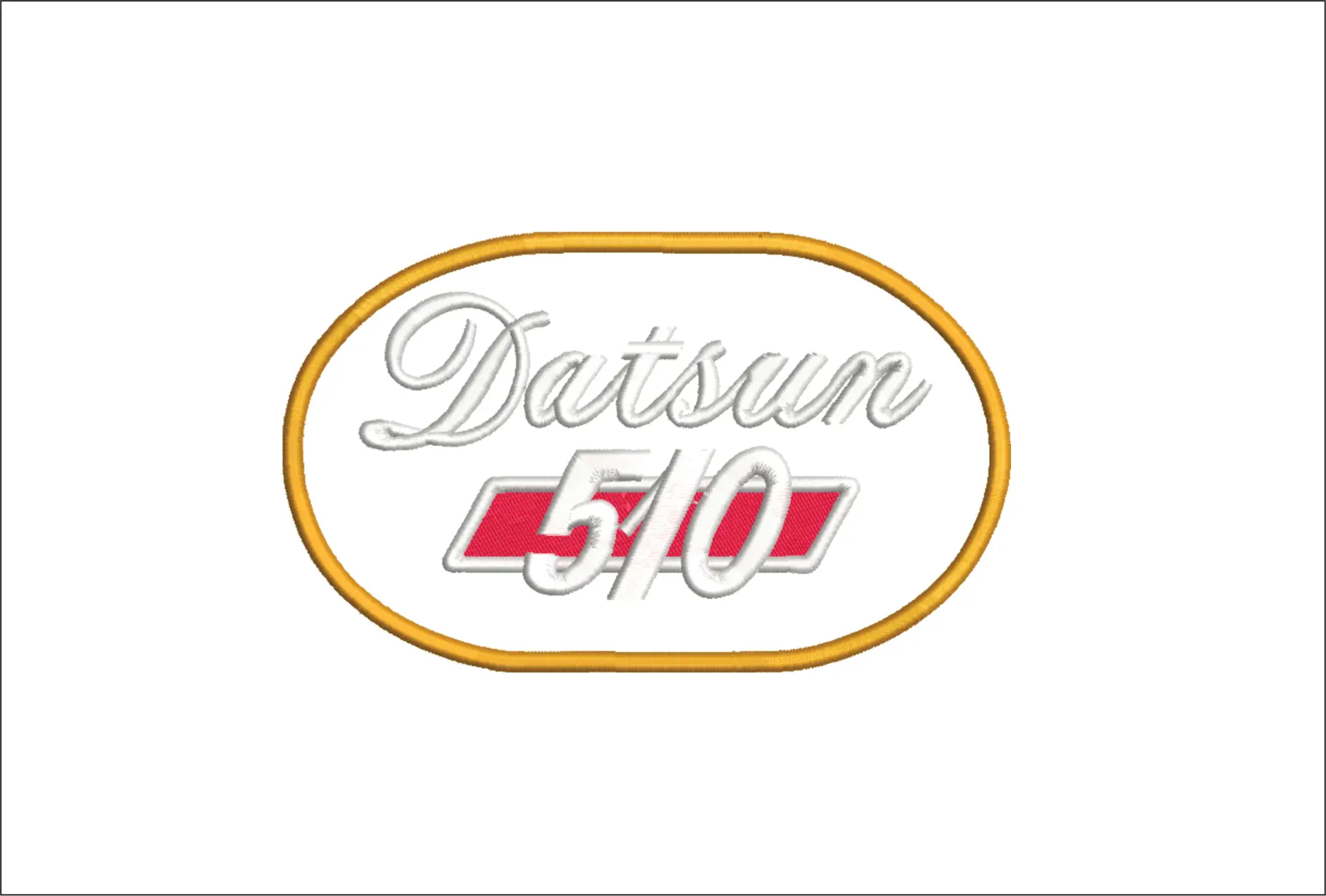 Datsun 510 Car Logo embroidery design - Car embroidery design machine pattern - Car embroidery file - instant download 510