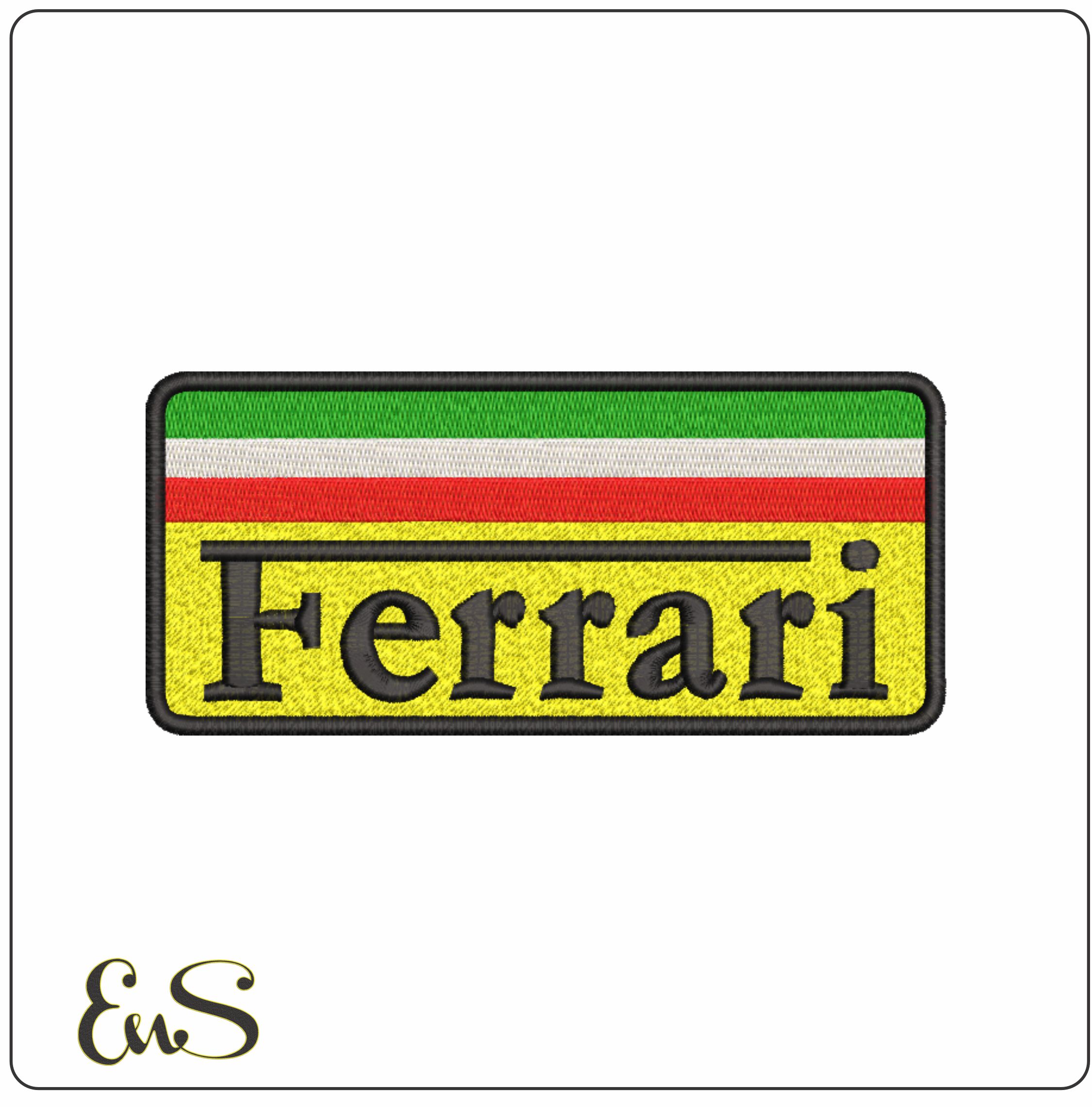 Ferrari Italy Car Logo embroidery design -  Car embroidery design machine pattern - Car embroidery file - instant download