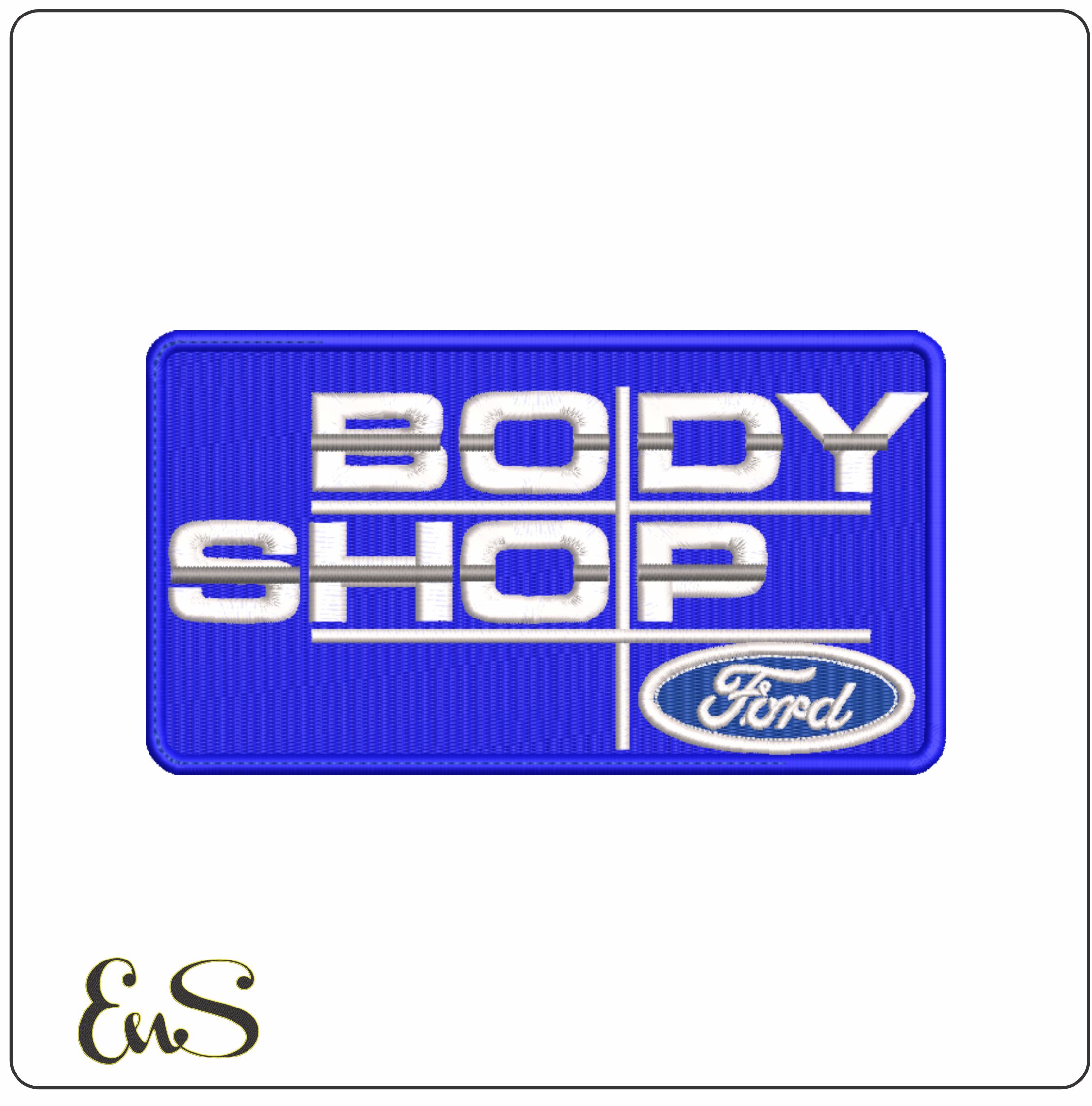 Ford Body Shop Logo embroidery design - Car embroidery design machine pattern - Car embroidery file - instant download