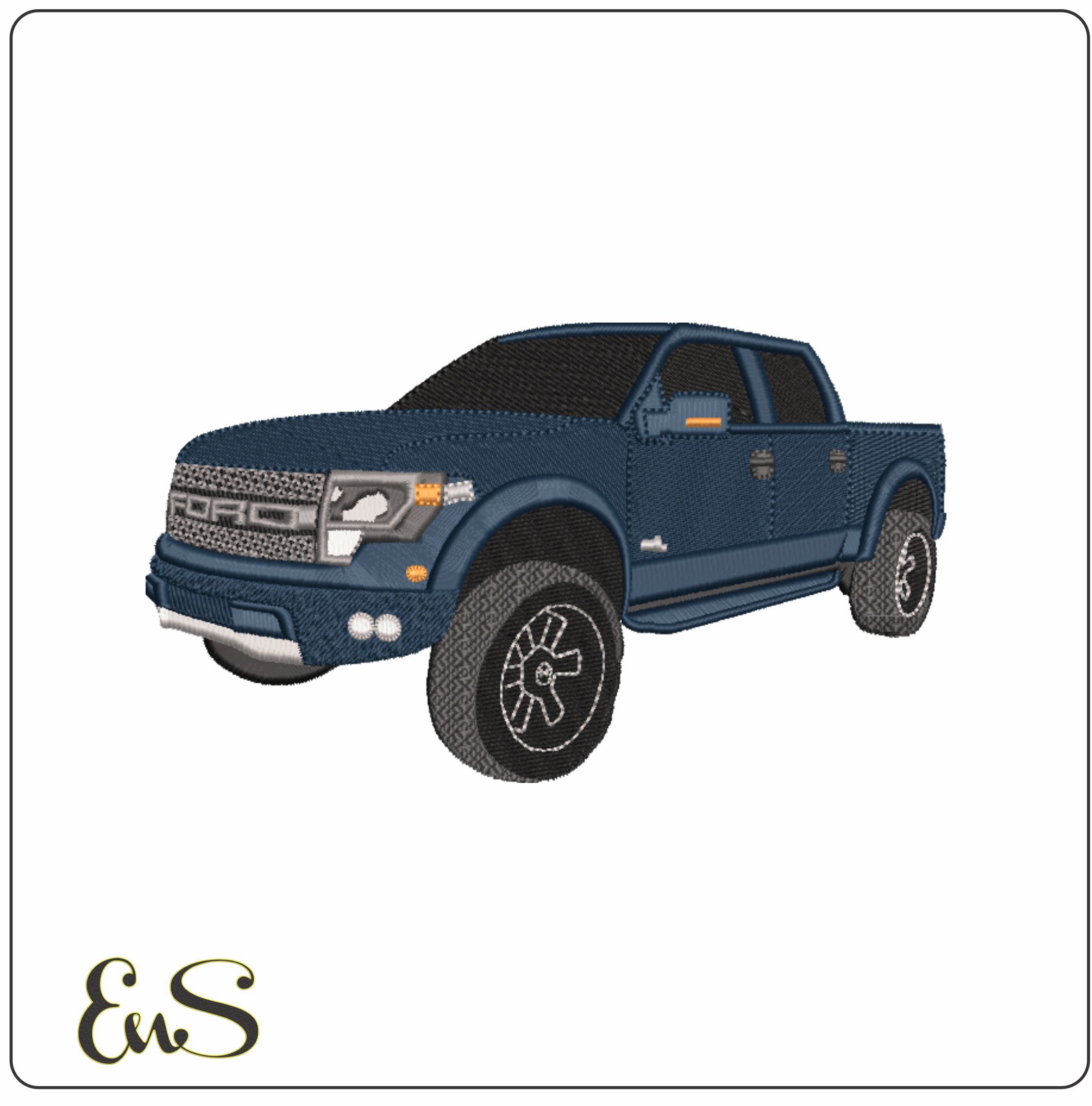 Ford Raptor Truck Logo embroidery design -  Car embroidery design machine pattern - Car embroidery file - instant download