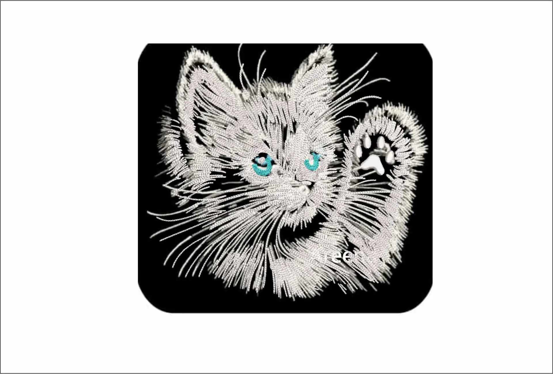 Cat paws up - Cat embroidery designs - embroidery file - instant download