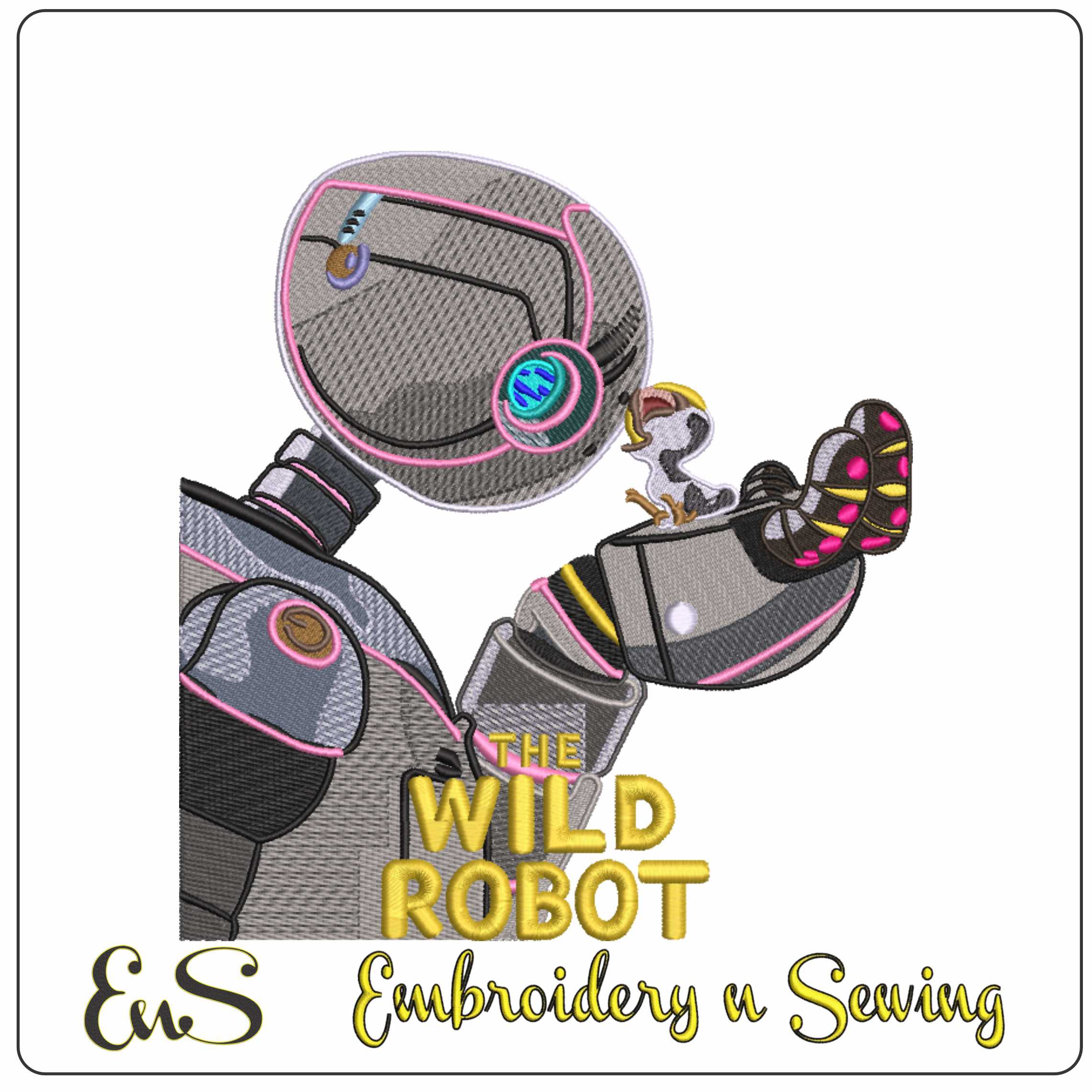 The Wild Robot Baby Goose - Cartoon embroidery designs - embroidery file - instant download