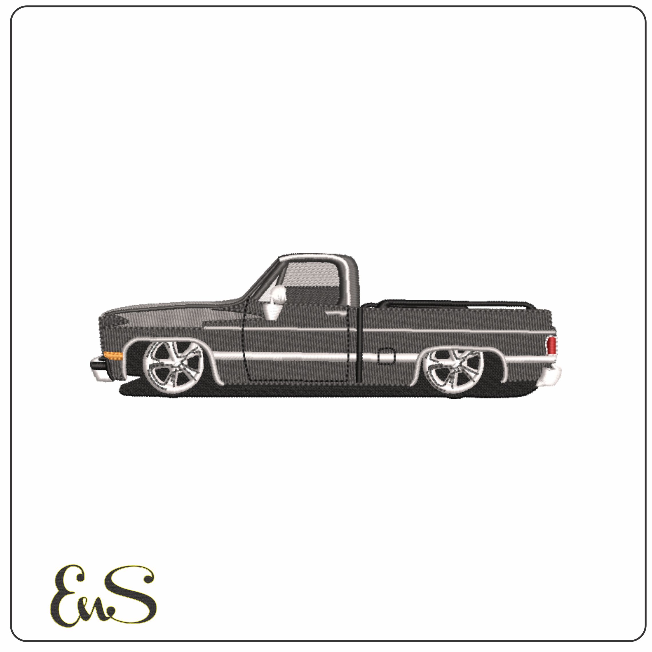 Low Rider Truck Logo embroidery design -  Car embroidery design machine pattern - Car embroidery file - instant download