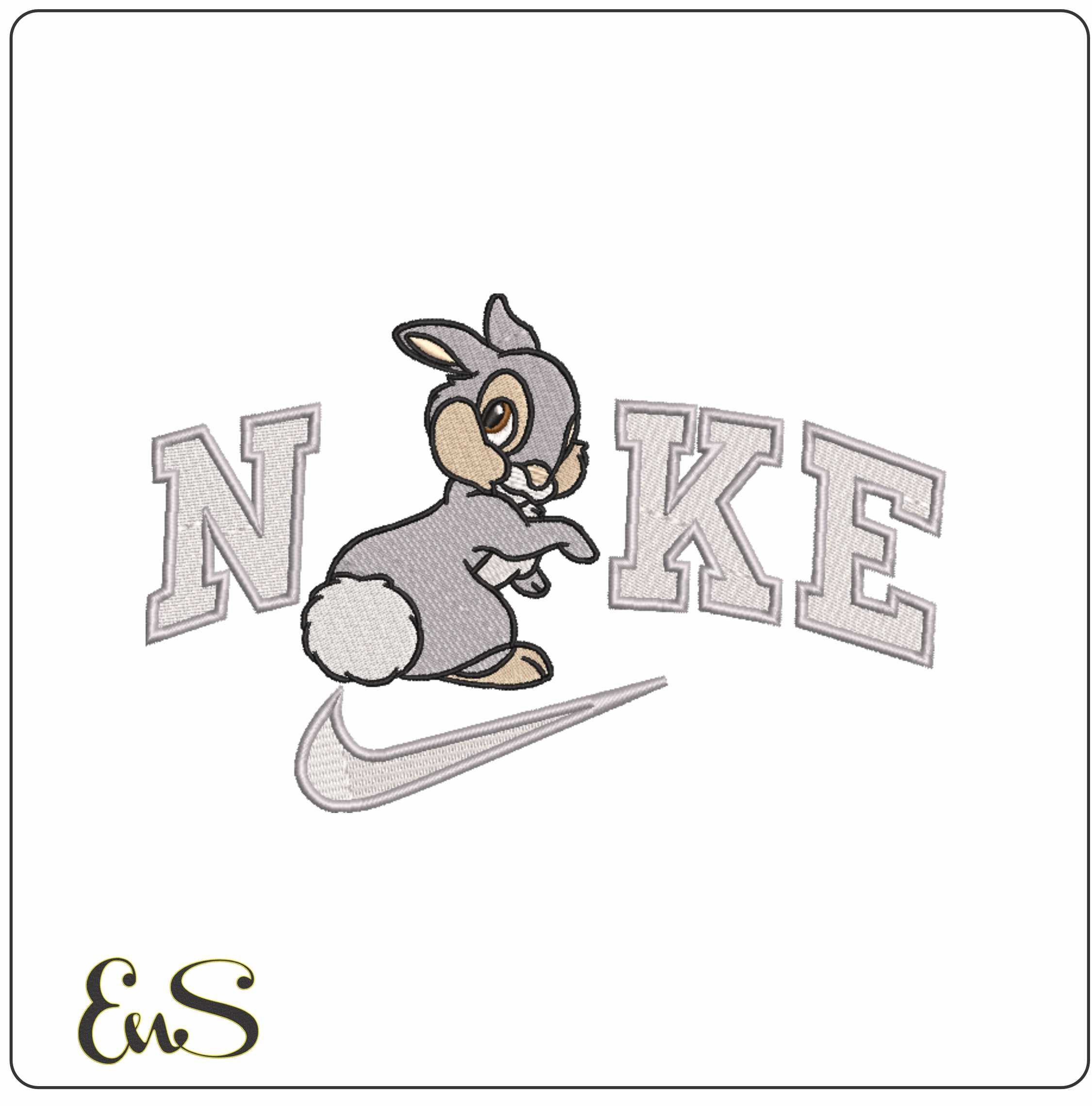 Nike Swoosh Thumper - Nike Disney Bambi design file - instant download in a frame