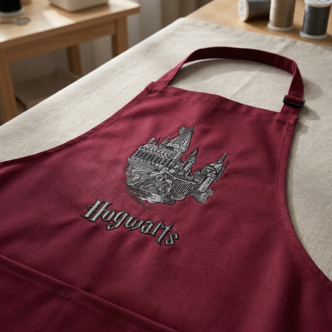 Harry Potter Hogwarts outline - Unique Harry Potter Design - High Quality embroidery design file