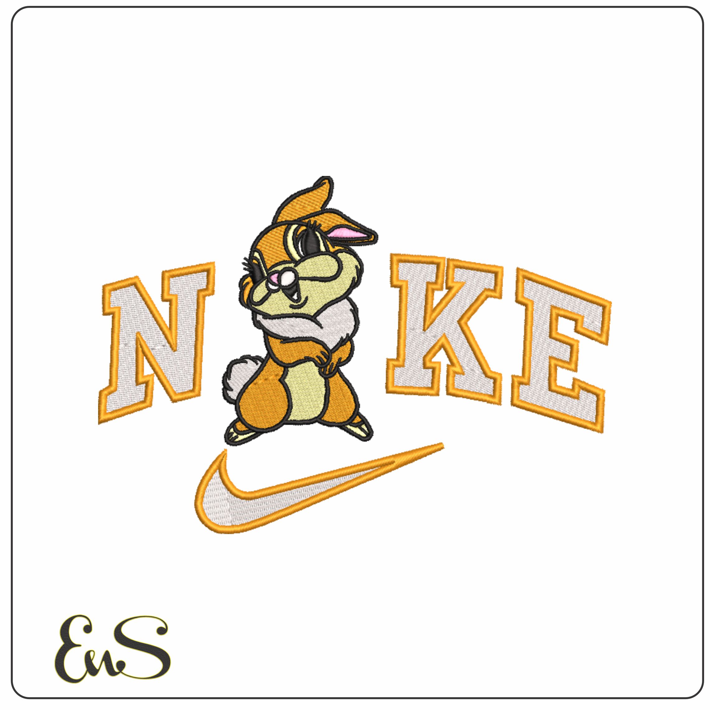 Nike Swoosh Mrs Thumper - Nike Disney Bambi design file - instant download in a frame