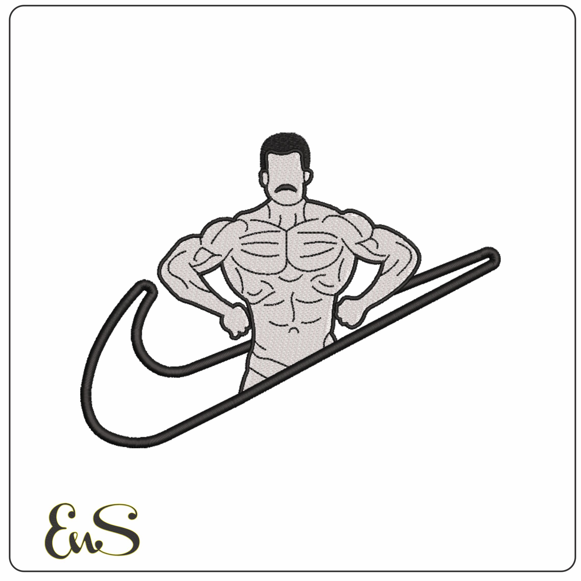 Nike Swoosh Body Builder - Nike design file - instant download