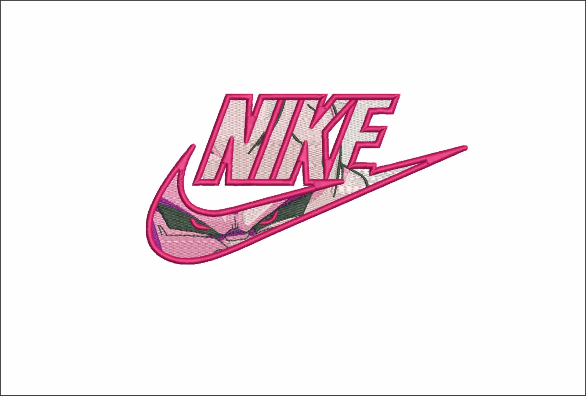 Nike Swoosh Kid Buu - Dragon Ballz - Nike design file - instant download