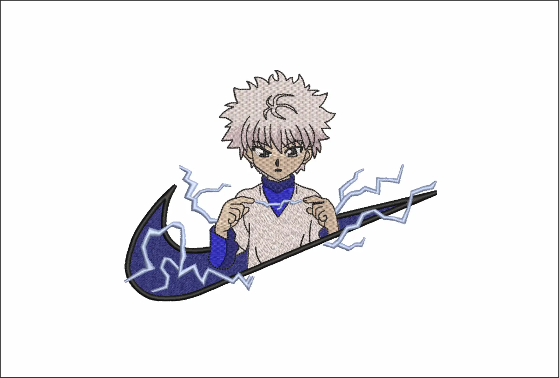 Nike Swoosh Kilua Anime - Nike design file - instant download