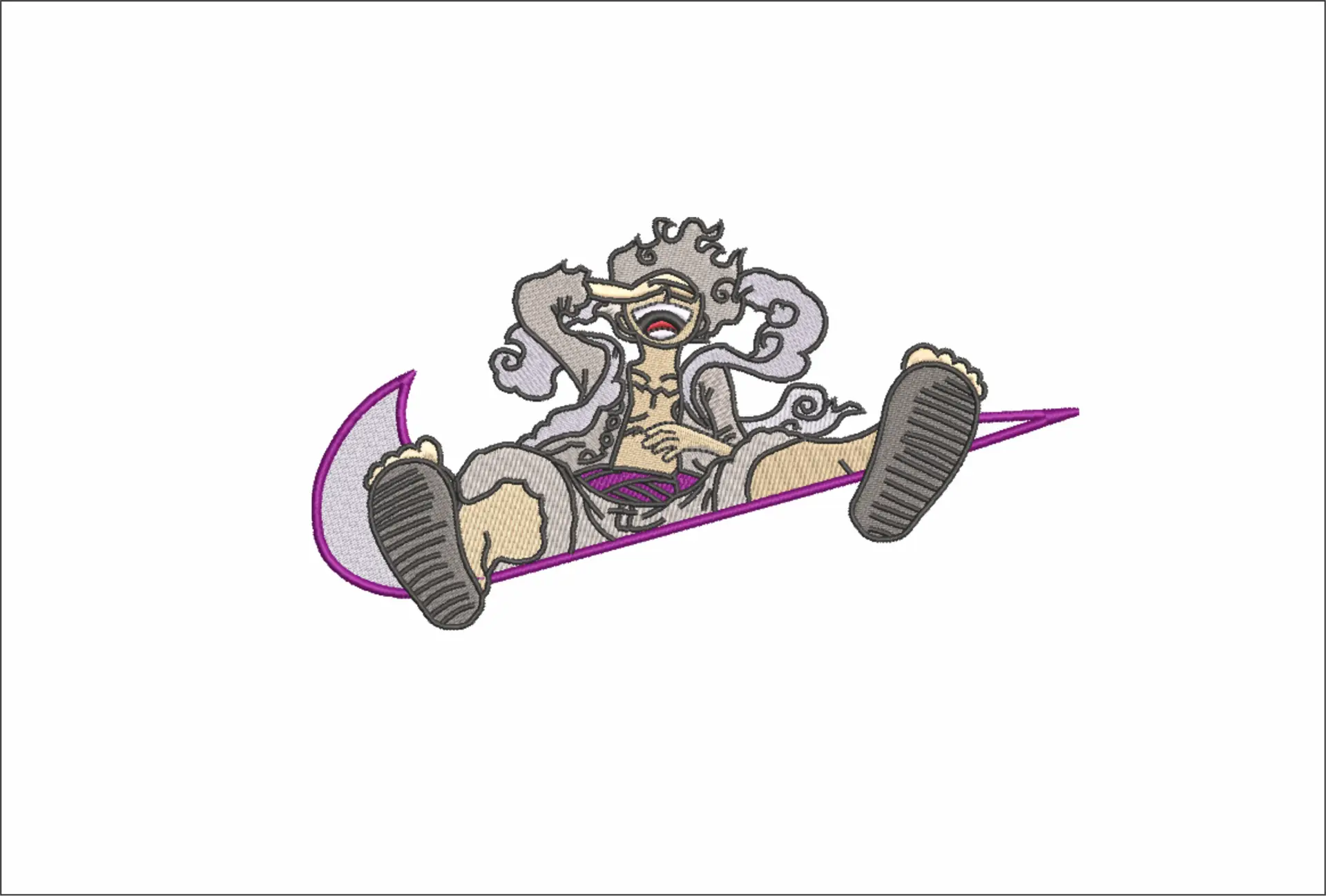 Nike Swoosh Luffy G5 Anime - Nike design file - instant download