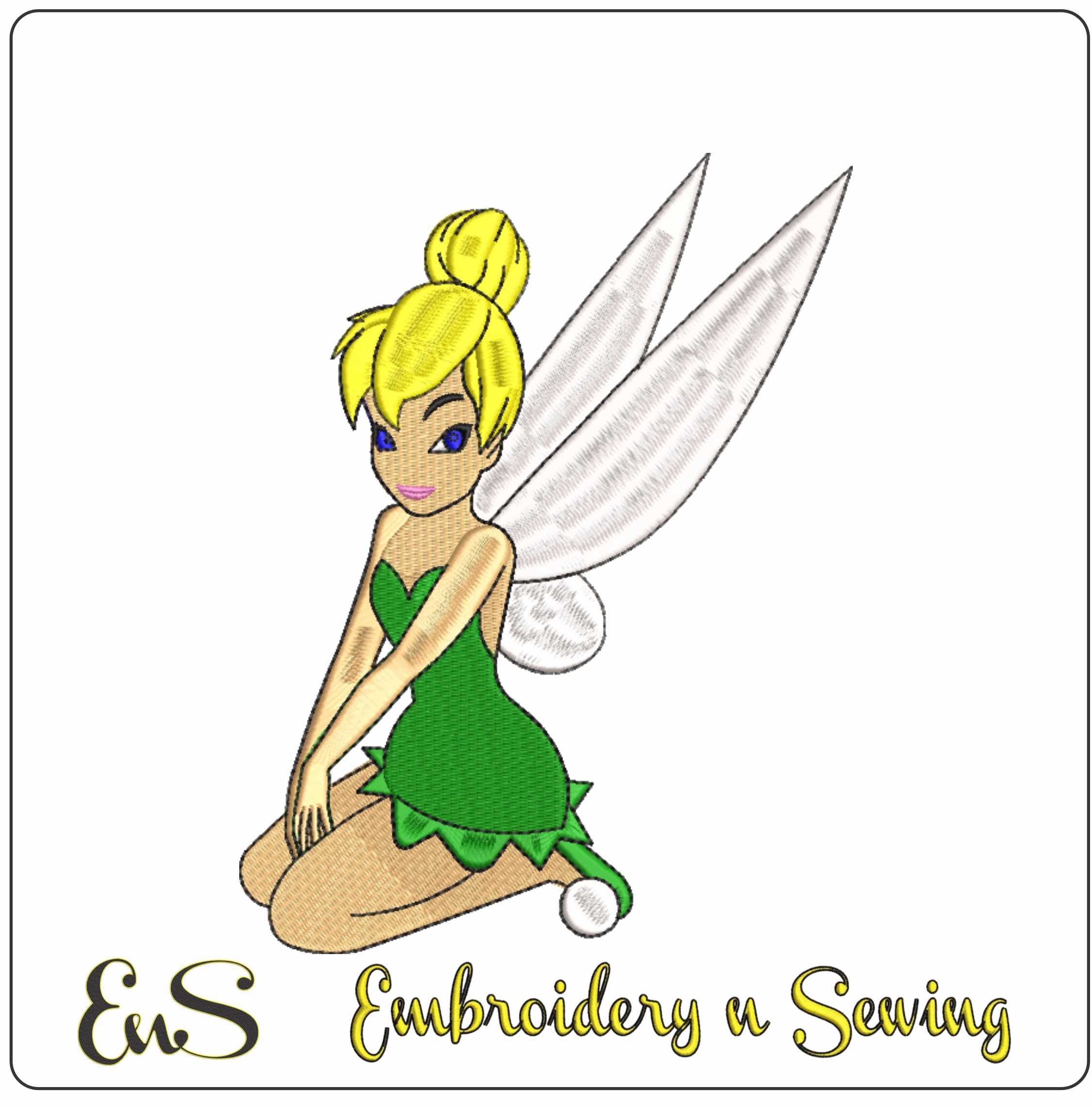 Tinkerbell - Disney - Peter Pan Cartoon embroidery design file - instant download