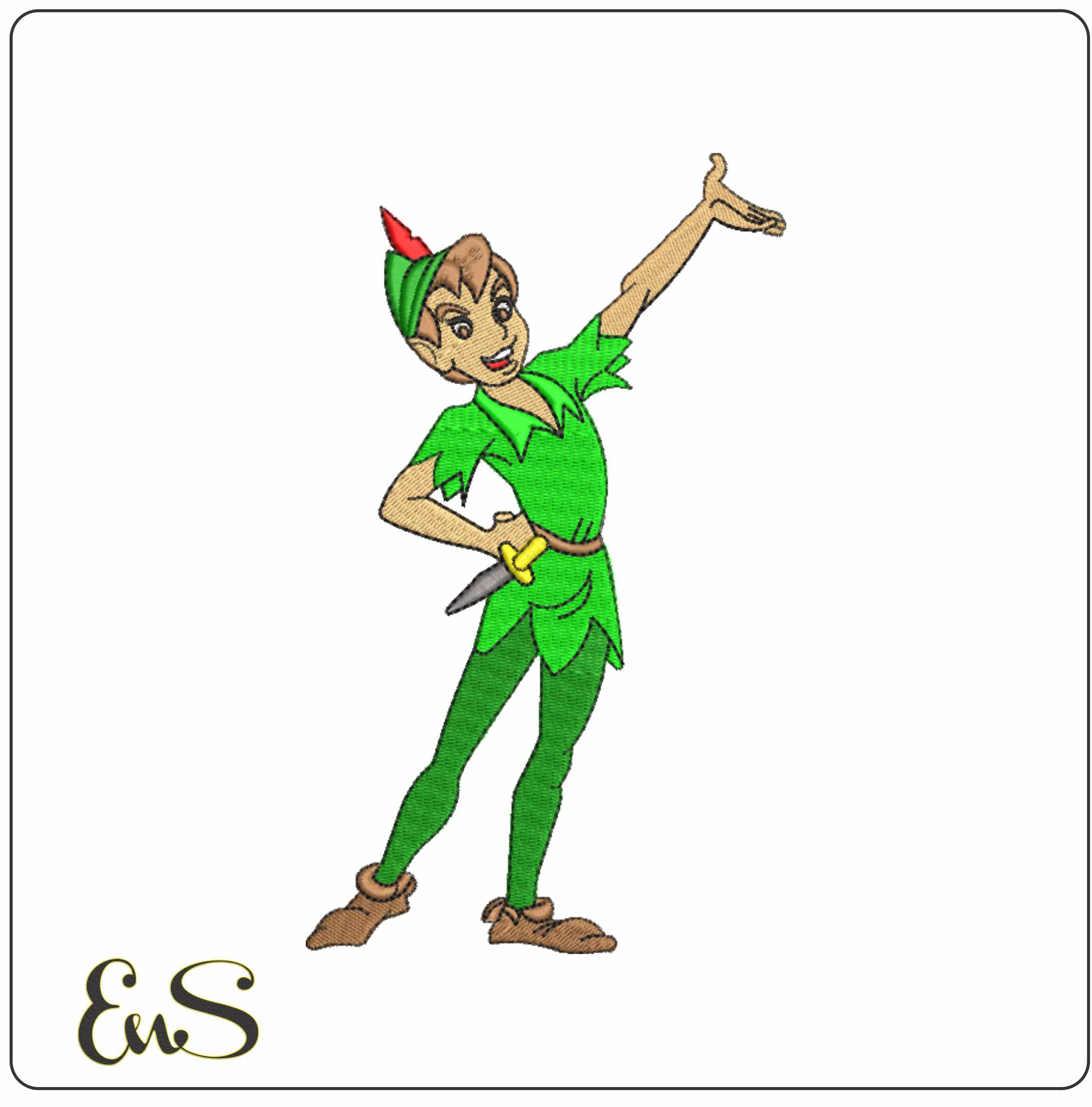 Peter Pan - Disney - Peter Pan Cartoon embroidery design file - instant download